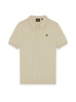 Lyle&Scott Lyle&Scott SS Knitted Polo Shirt Wheat - KNB2401V