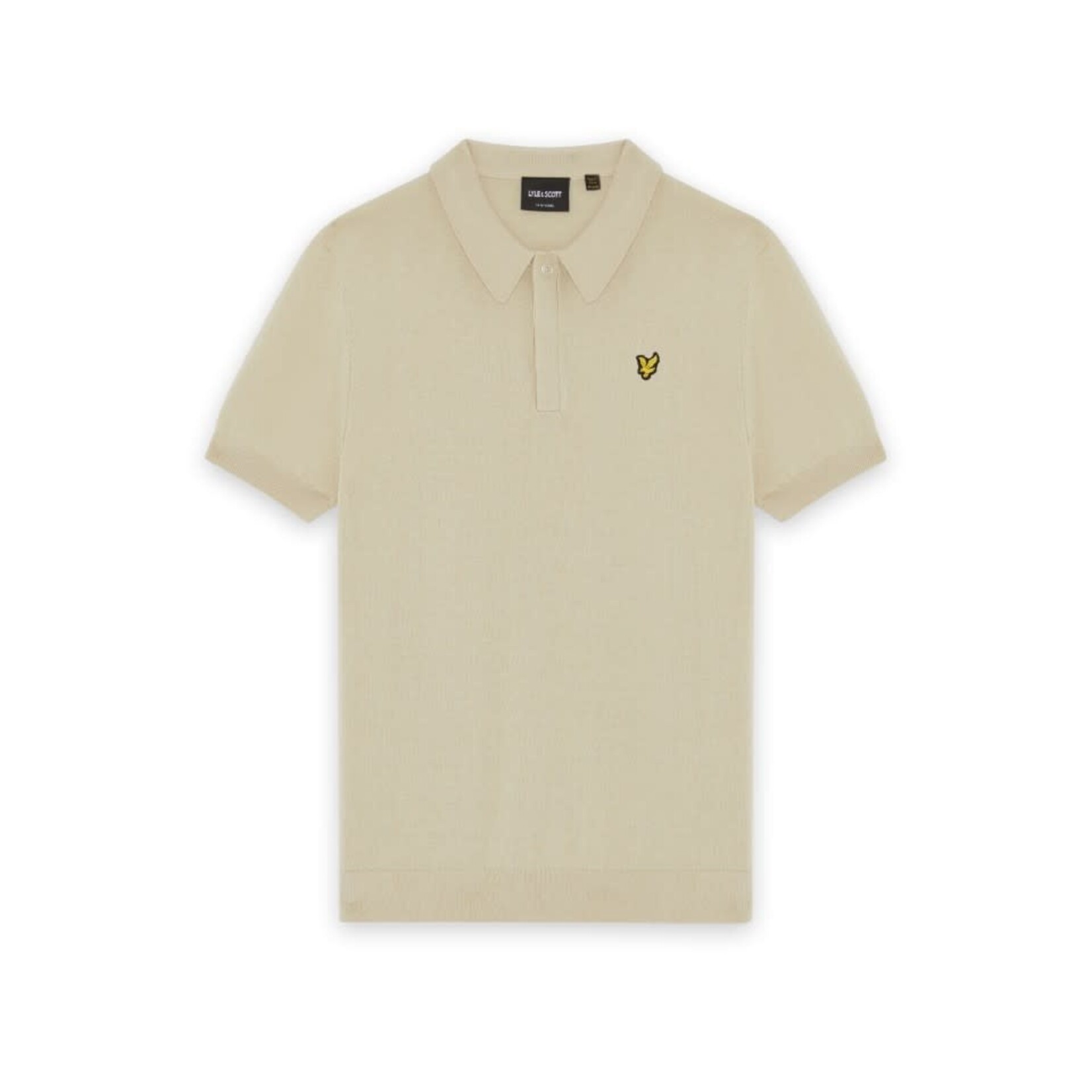 Lyle&Scott Lyle&Scott SS Knitted Polo Shirt Wheat - KNB2401V