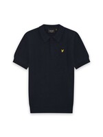 Lyle&Scott Lyle&Scott SS Knitted Polo Shirt Dark Navy - KNB2401V