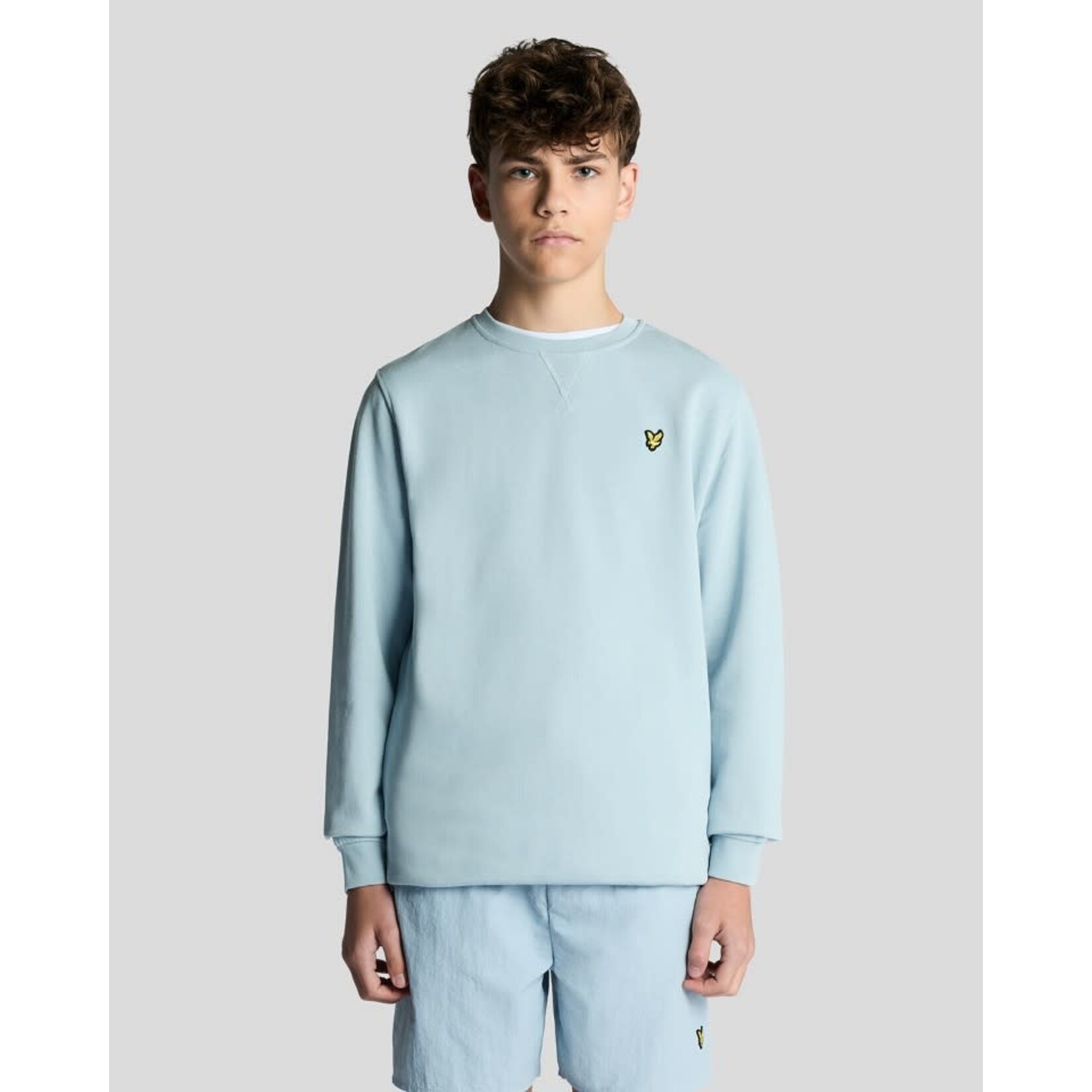Lyle&Scott Lyle&Scott Crew Neck Sweatshirt Opal Blue - MLB2000VT