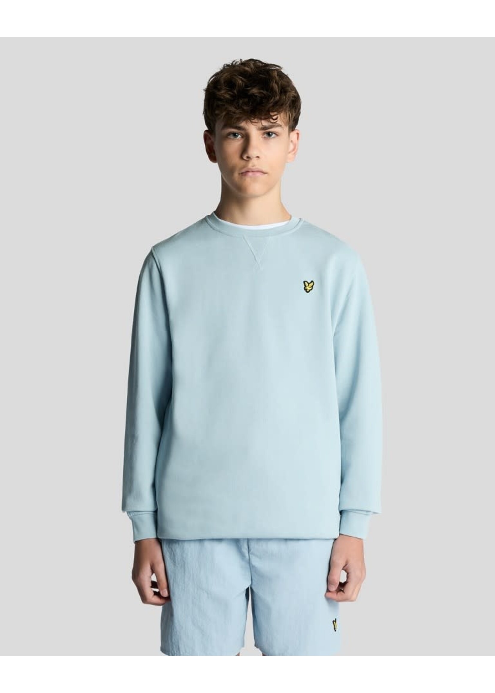 Lyle&Scott Lyle&Scott Crew Neck Sweatshirt Opal Blue - MLB2000VT