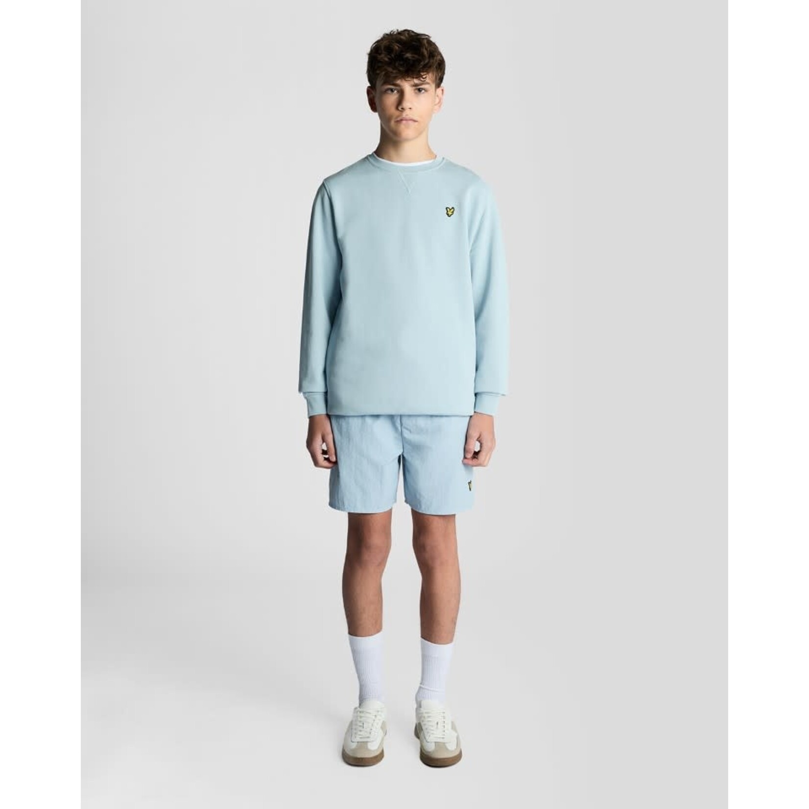 Lyle&Scott Lyle&Scott Crew Neck Sweatshirt Opal Blue - MLB2000VT