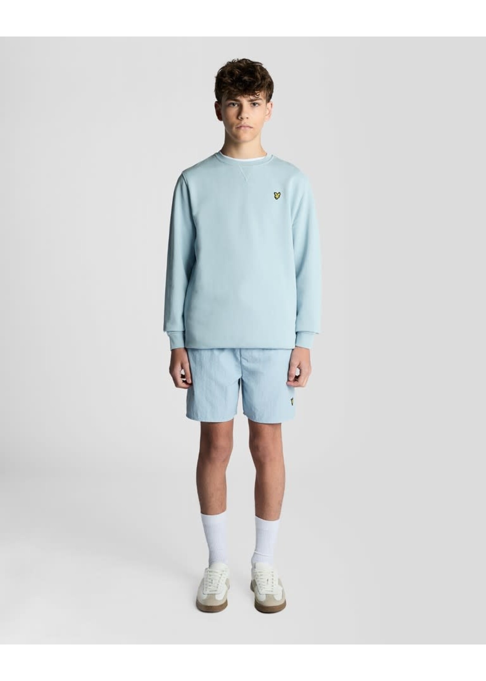 Lyle&Scott Lyle&Scott Crew Neck Sweatshirt Opal Blue - MLB2000VT
