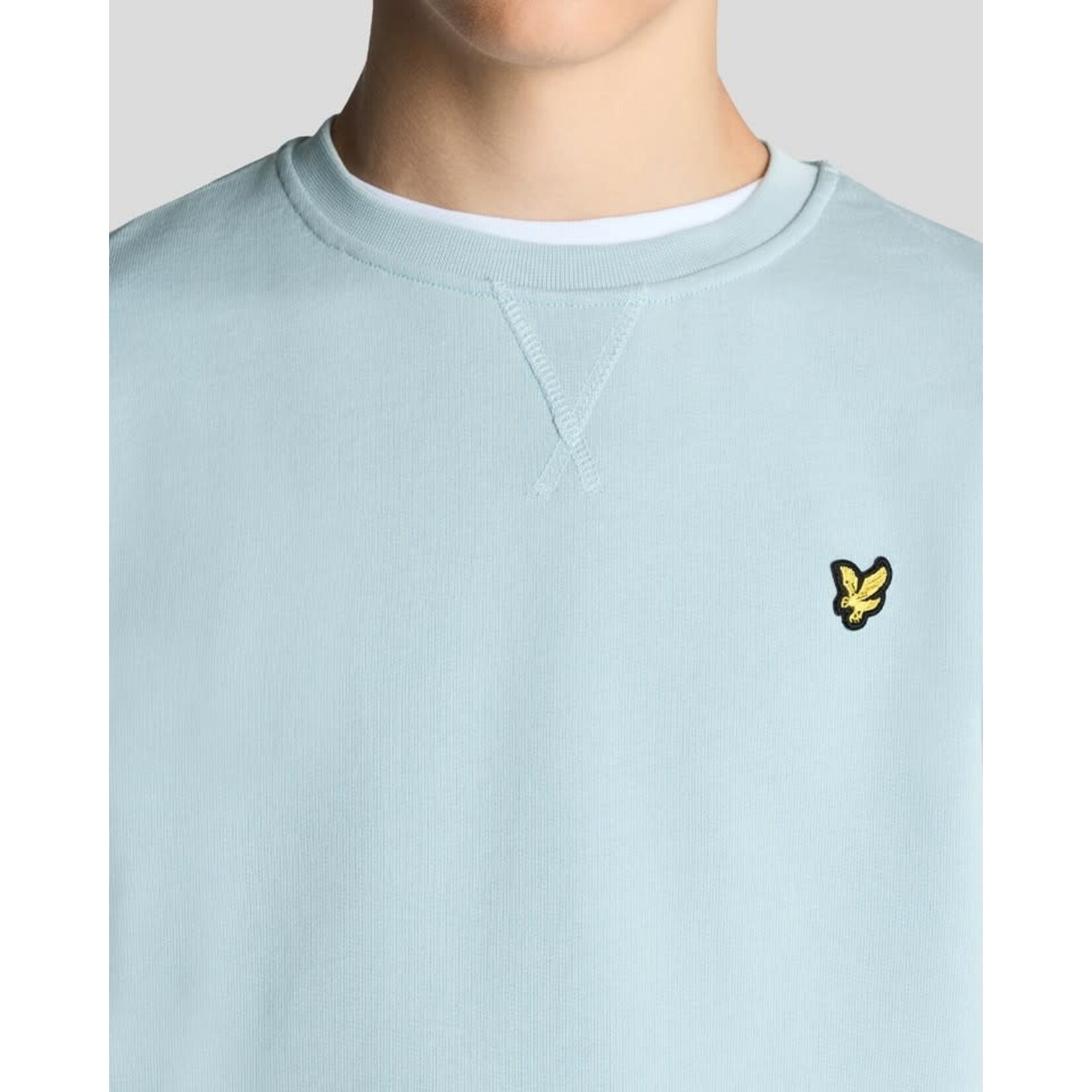 Lyle&Scott Lyle&Scott Crew Neck Sweatshirt Opal Blue - MLB2000VT
