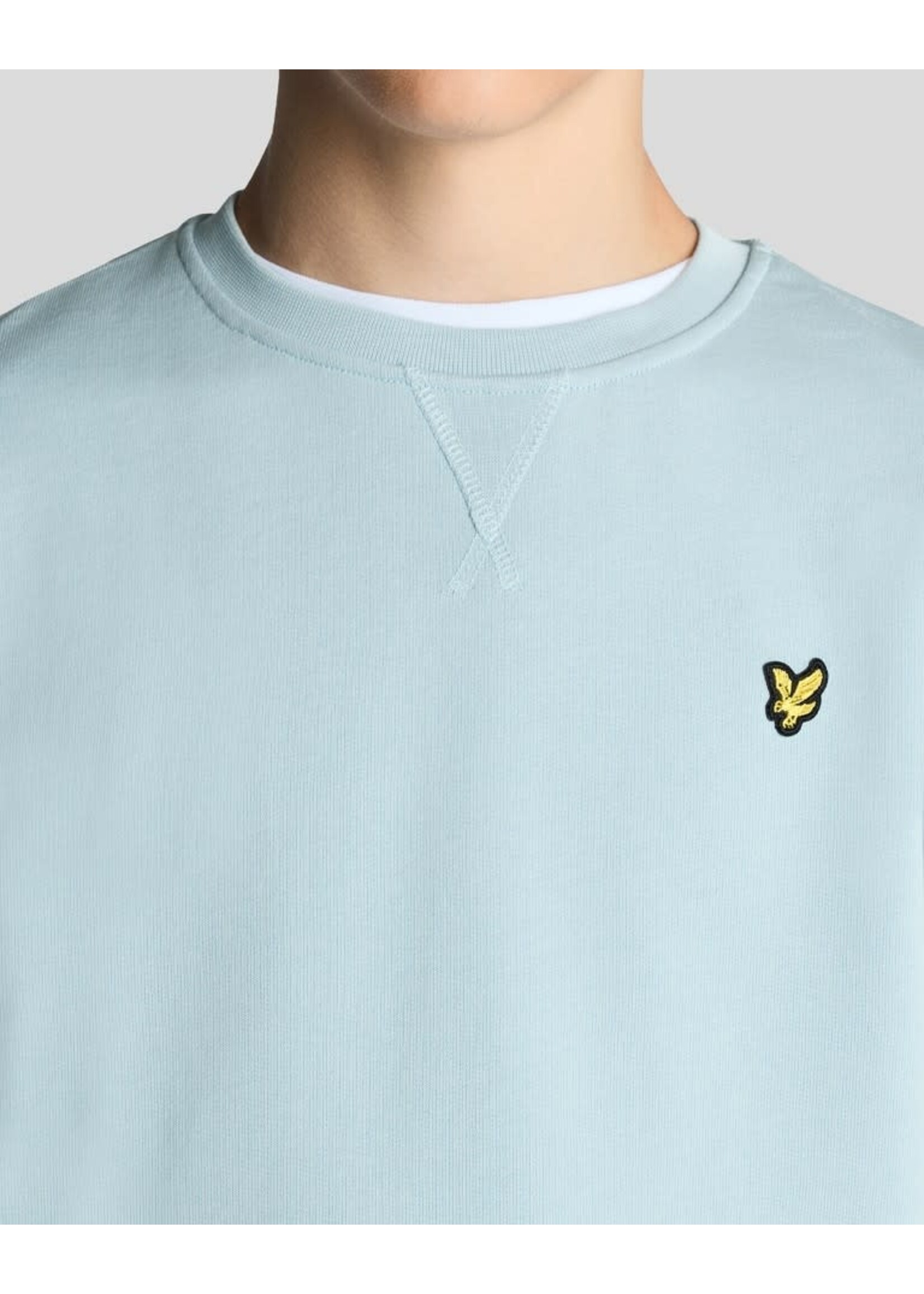 Lyle&Scott Lyle&Scott Crew Neck Sweatshirt Opal Blue - MLB2000VT