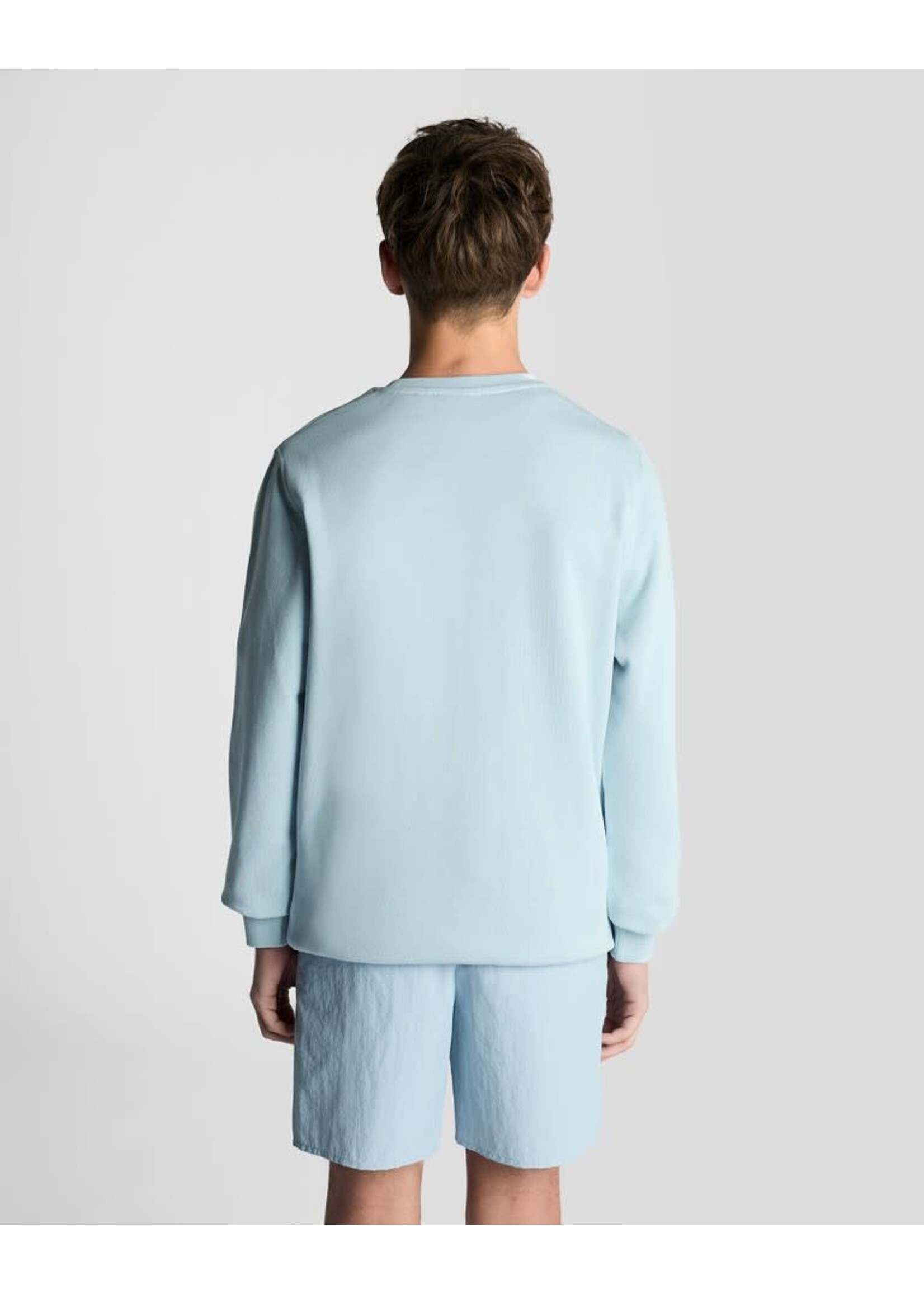 Lyle&Scott Lyle&Scott Crew Neck Sweatshirt Opal Blue - MLB2000VT