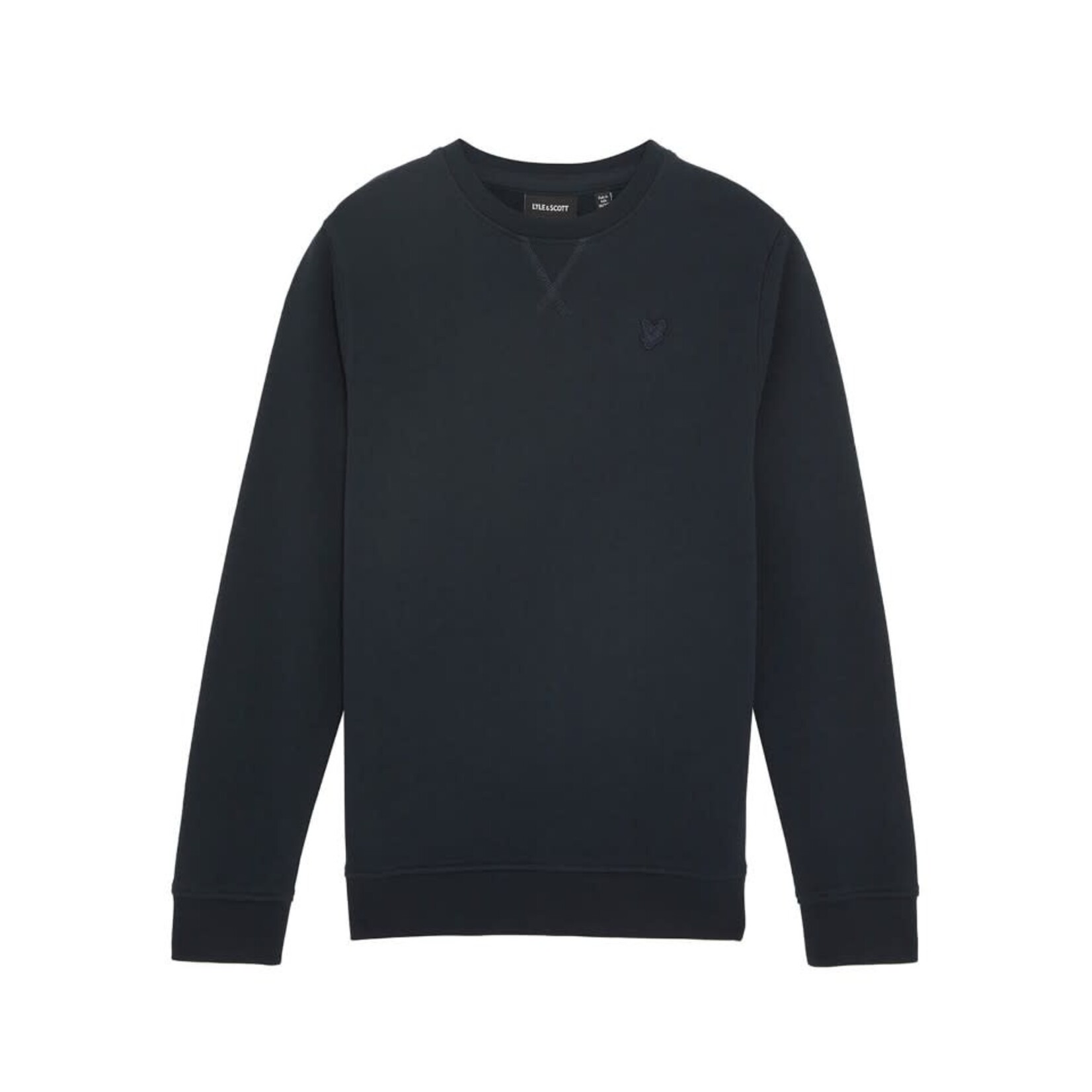 Lyle&Scott Lyle&Scott Tonal Crew Neck Sweatshirt Dark Navy - MLB2215V