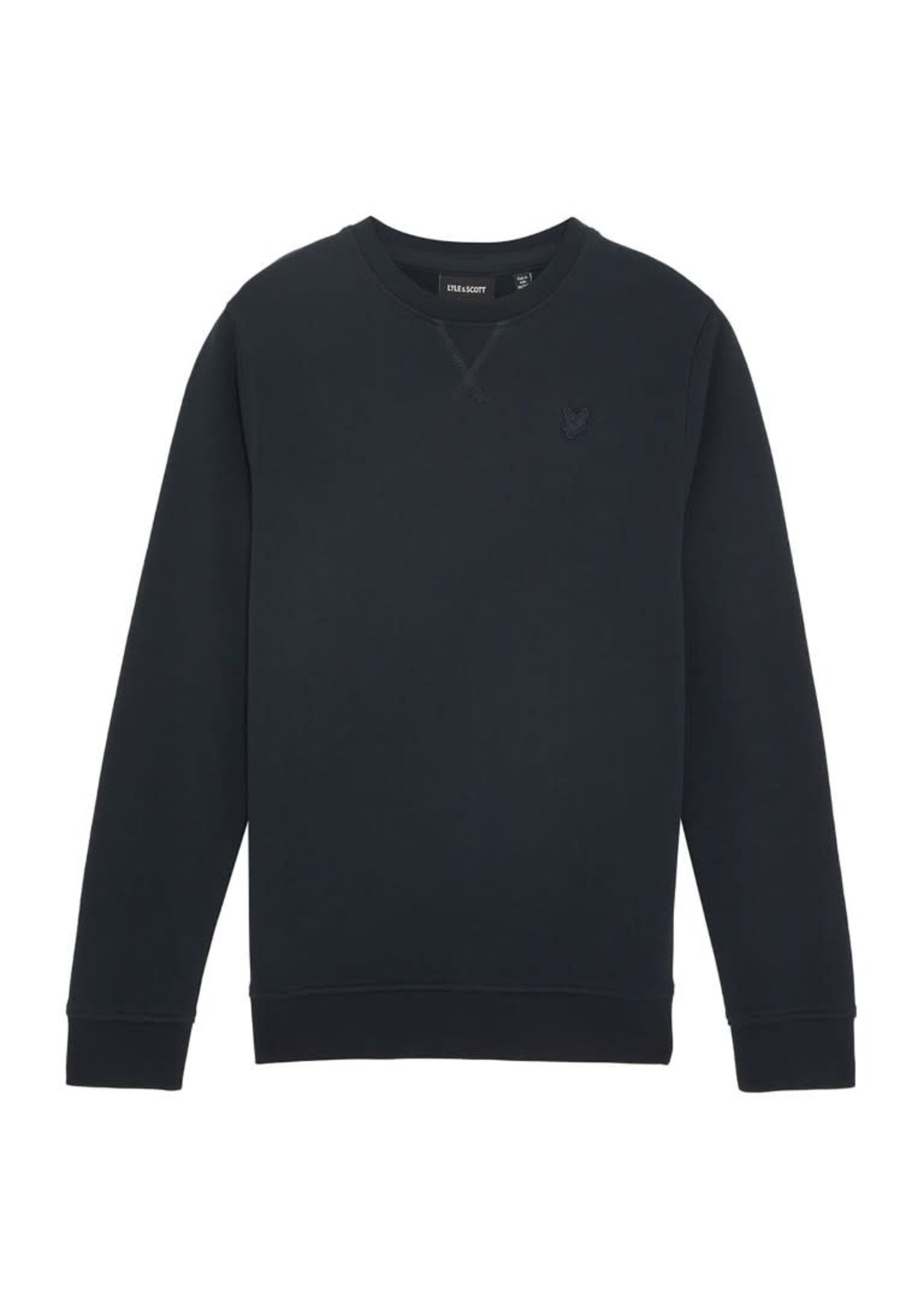 Lyle&Scott Lyle&Scott Tonal Crew Neck Sweatshirt Dark Navy - MLB2215V