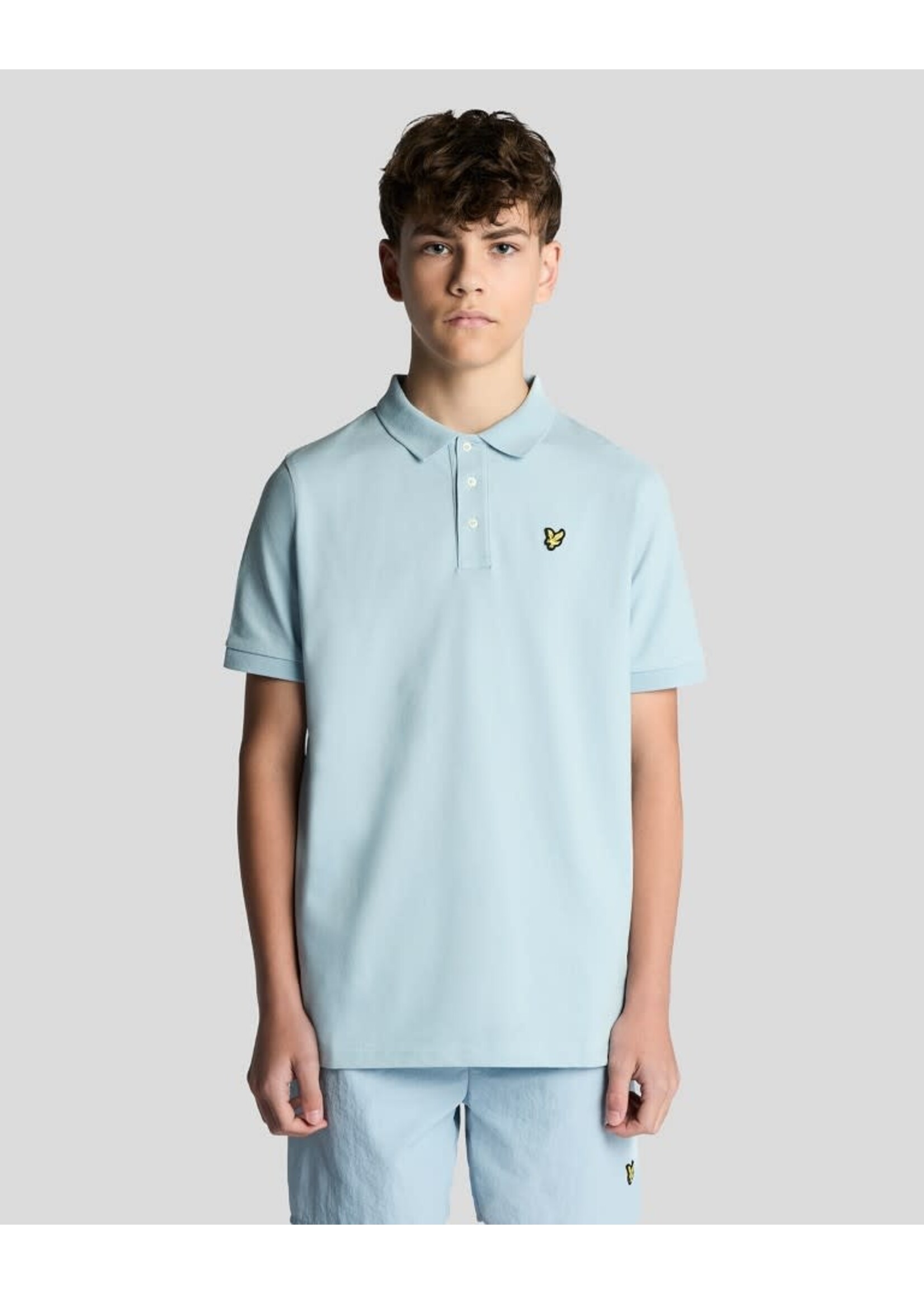 Lyle&Scott Lyle&Scott Plain Polo Shirt Opal Blue - SPB2000VT