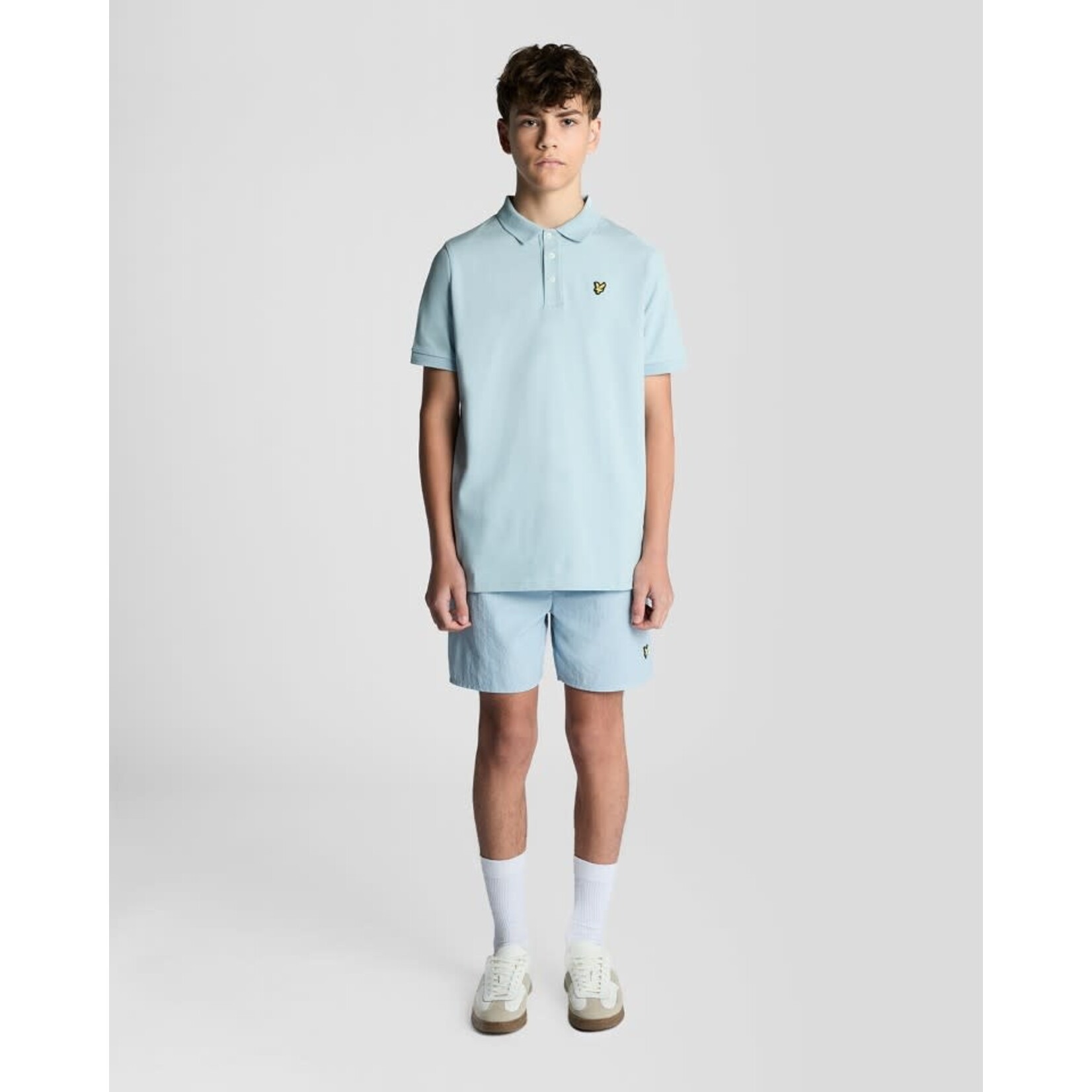 Lyle&Scott Lyle&Scott Plain Polo Shirt Opal Blue - SPB2000VT