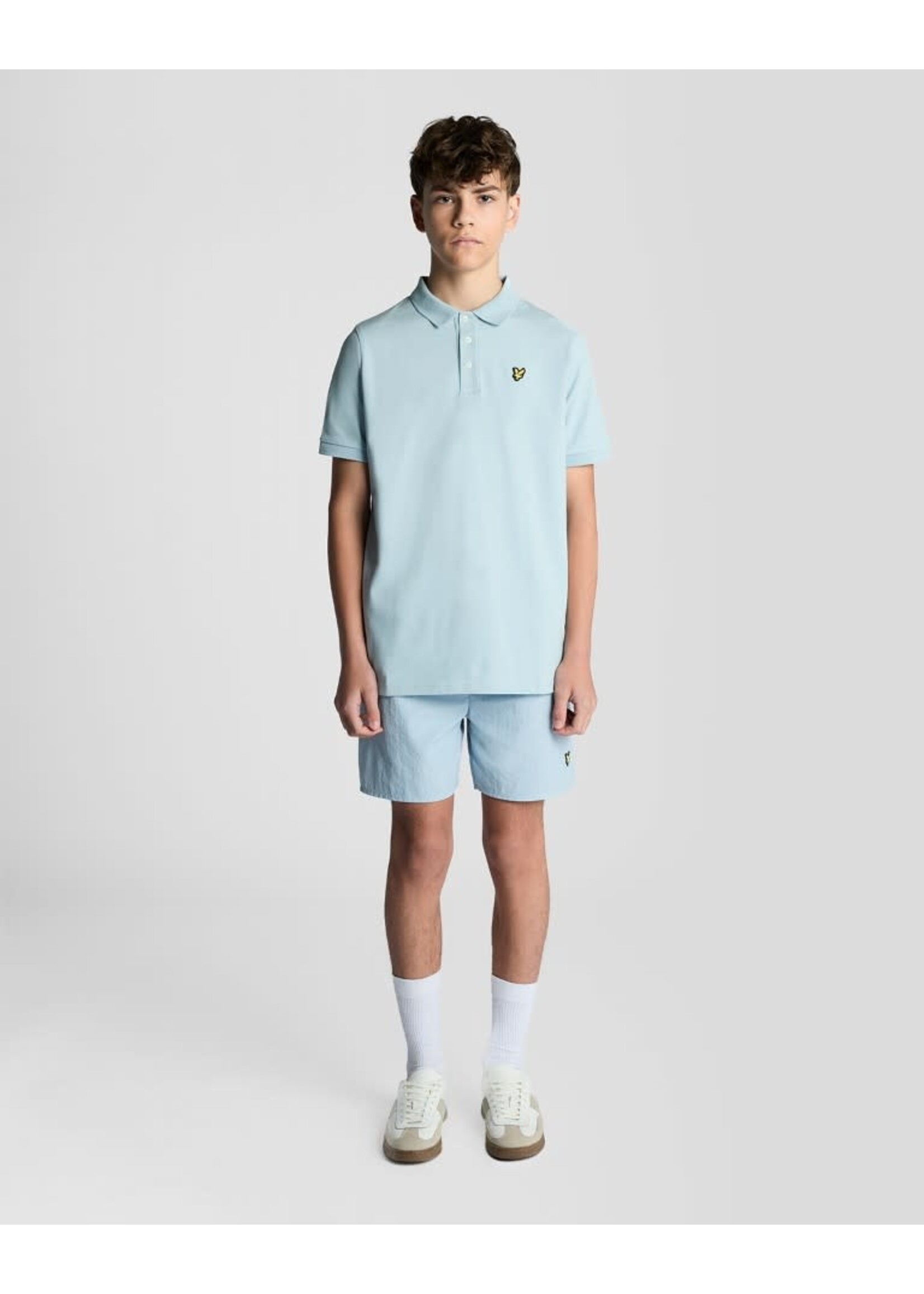 Lyle&Scott Lyle&Scott Plain Polo Shirt Opal Blue - SPB2000VT