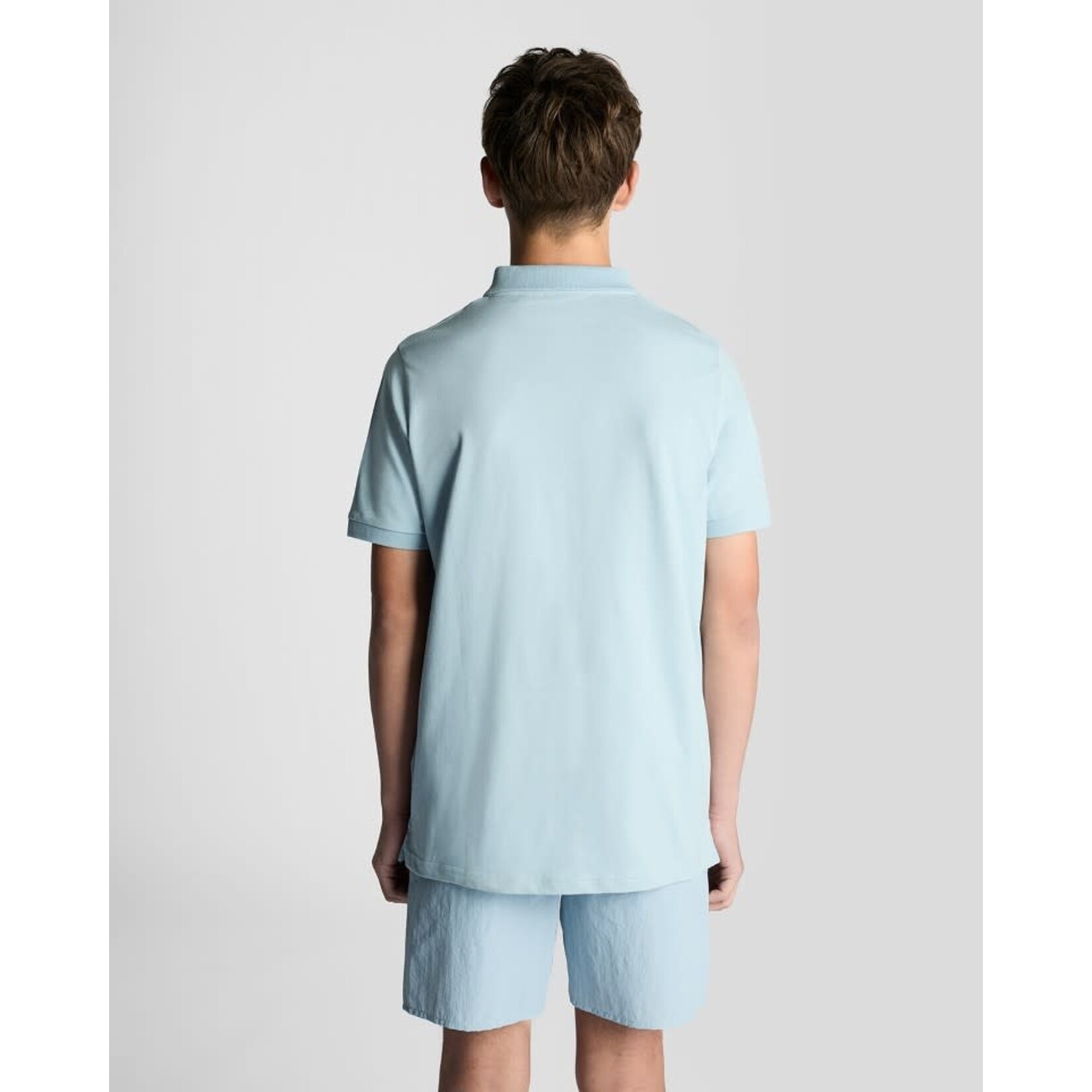 Lyle&Scott Lyle&Scott Plain Polo Shirt Opal Blue - SPB2000VT