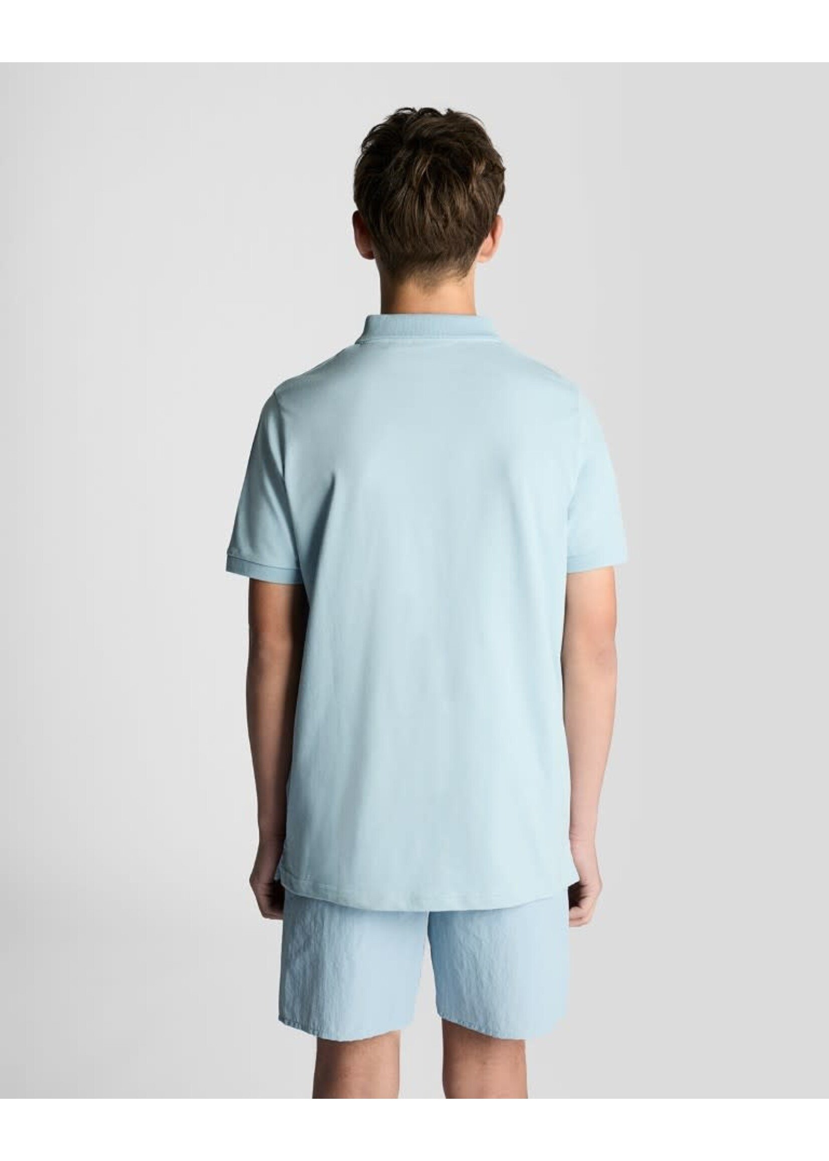 Lyle&Scott Lyle&Scott Plain Polo Shirt Opal Blue - SPB2000VT