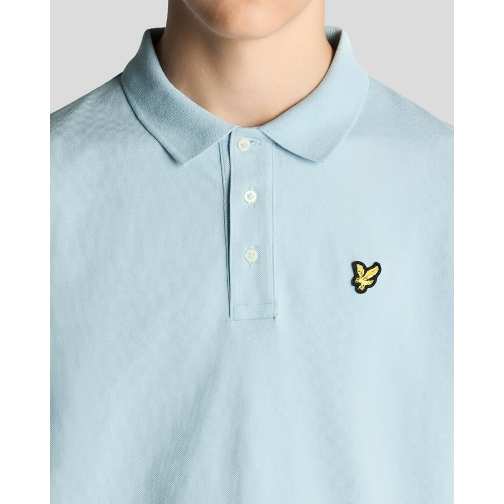 Lyle&Scott Lyle&Scott Plain Polo Shirt Opal Blue - SPB2000VT