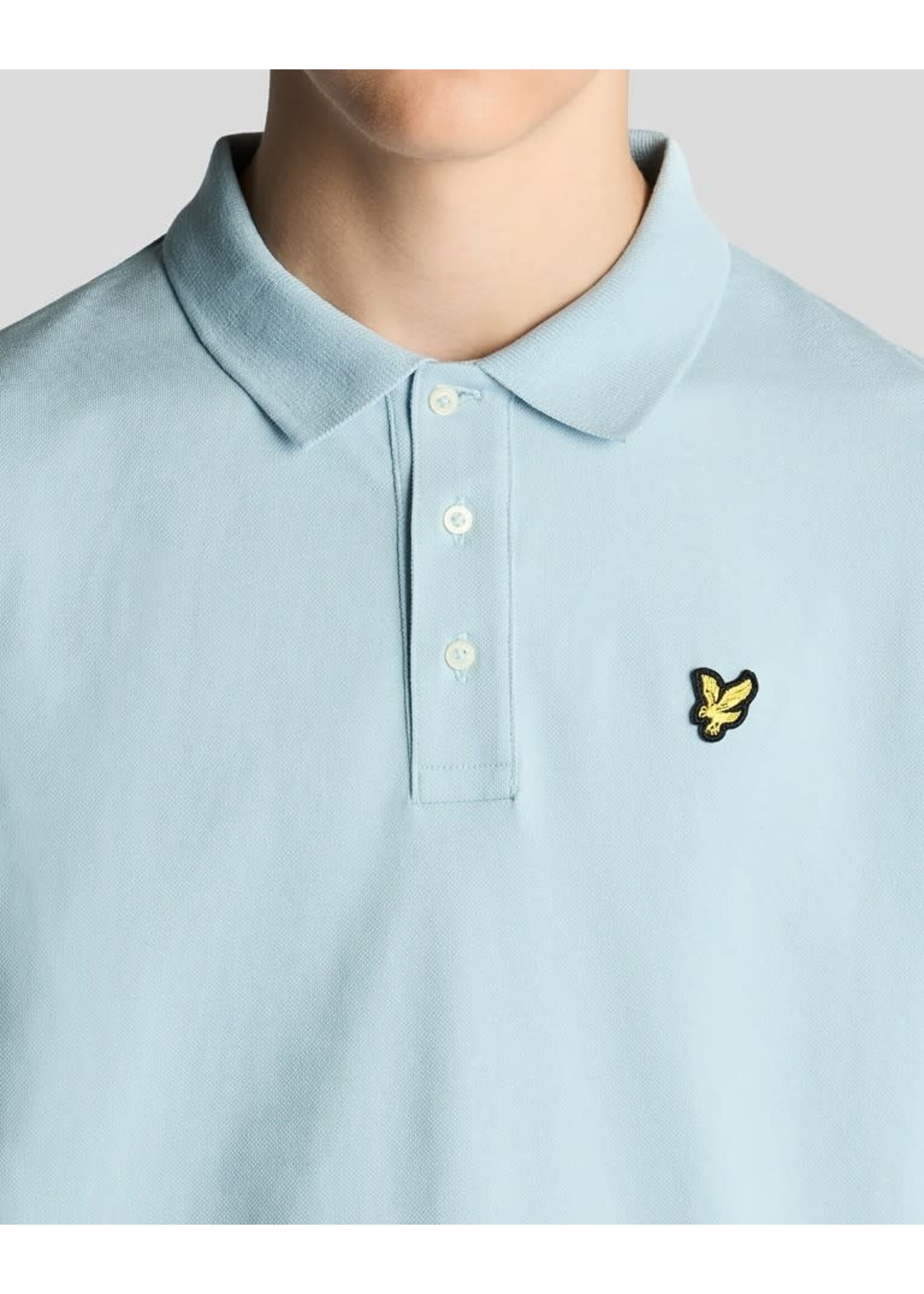 Lyle&Scott Lyle&Scott Plain Polo Shirt Opal Blue - SPB2000VT