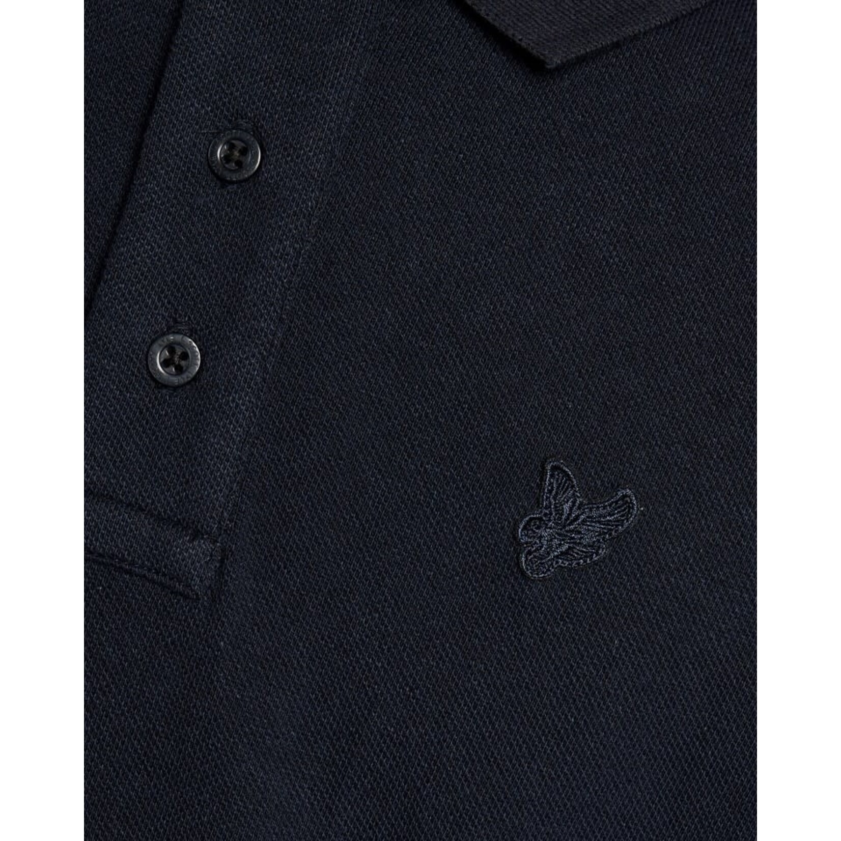 Lyle&Scott Lyle&Scott Linen Blend Polo Shirt Dark Navy - SPB2204V