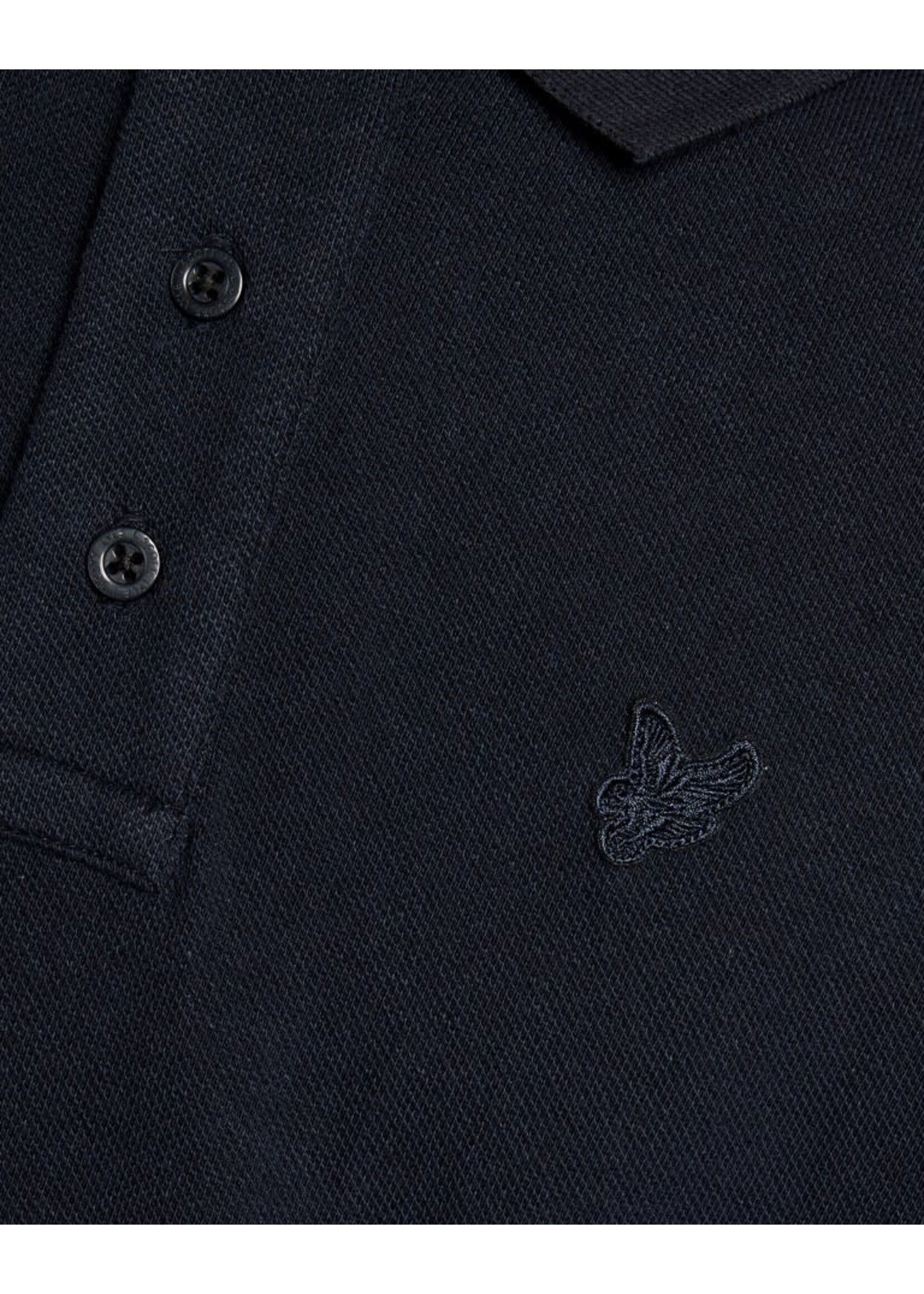 Lyle&Scott Lyle&Scott Linen Blend Polo Shirt Dark Navy - SPB2204V