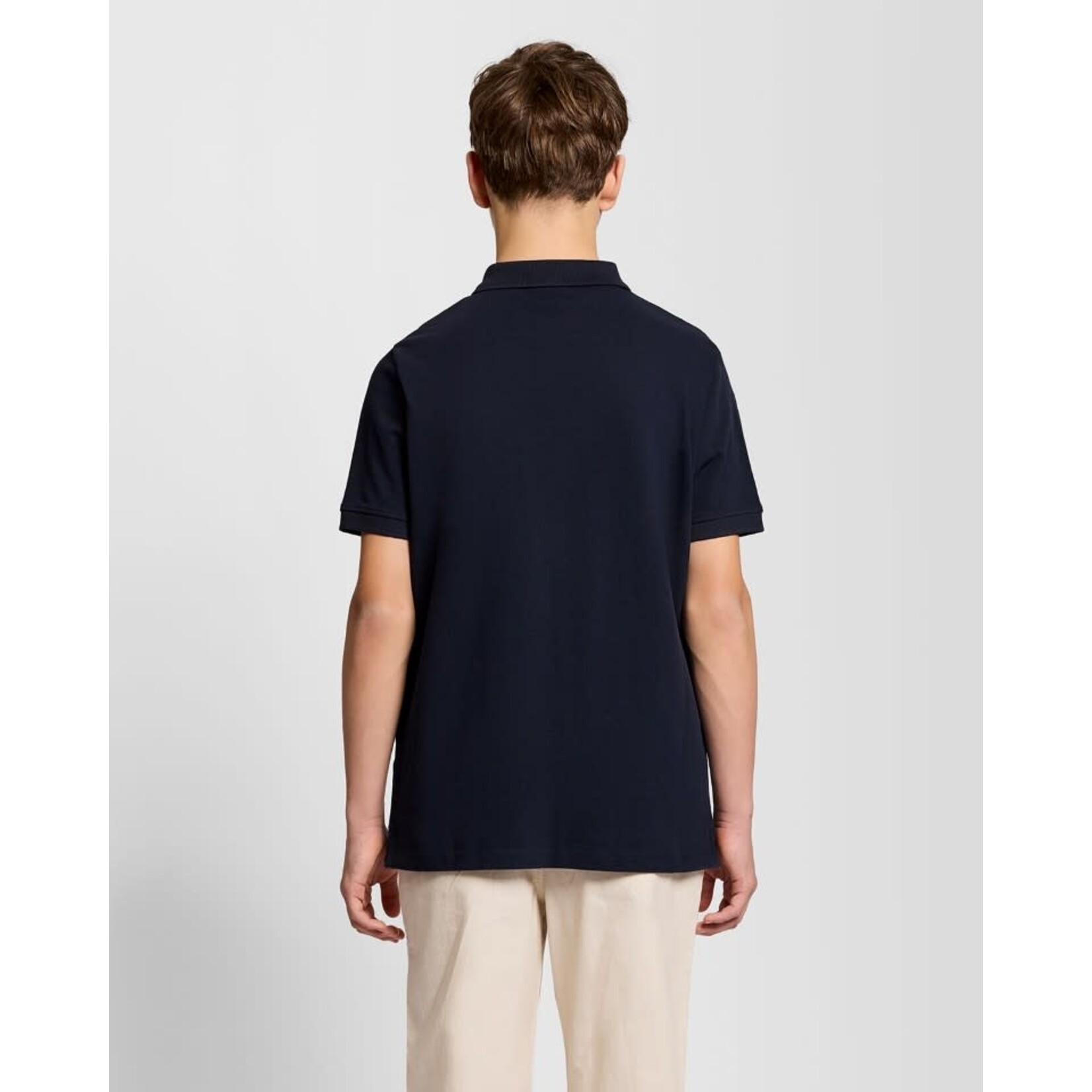 Lyle&Scott Lyle&Scott Linen Blend Polo Shirt Dark Navy - SPB2204V