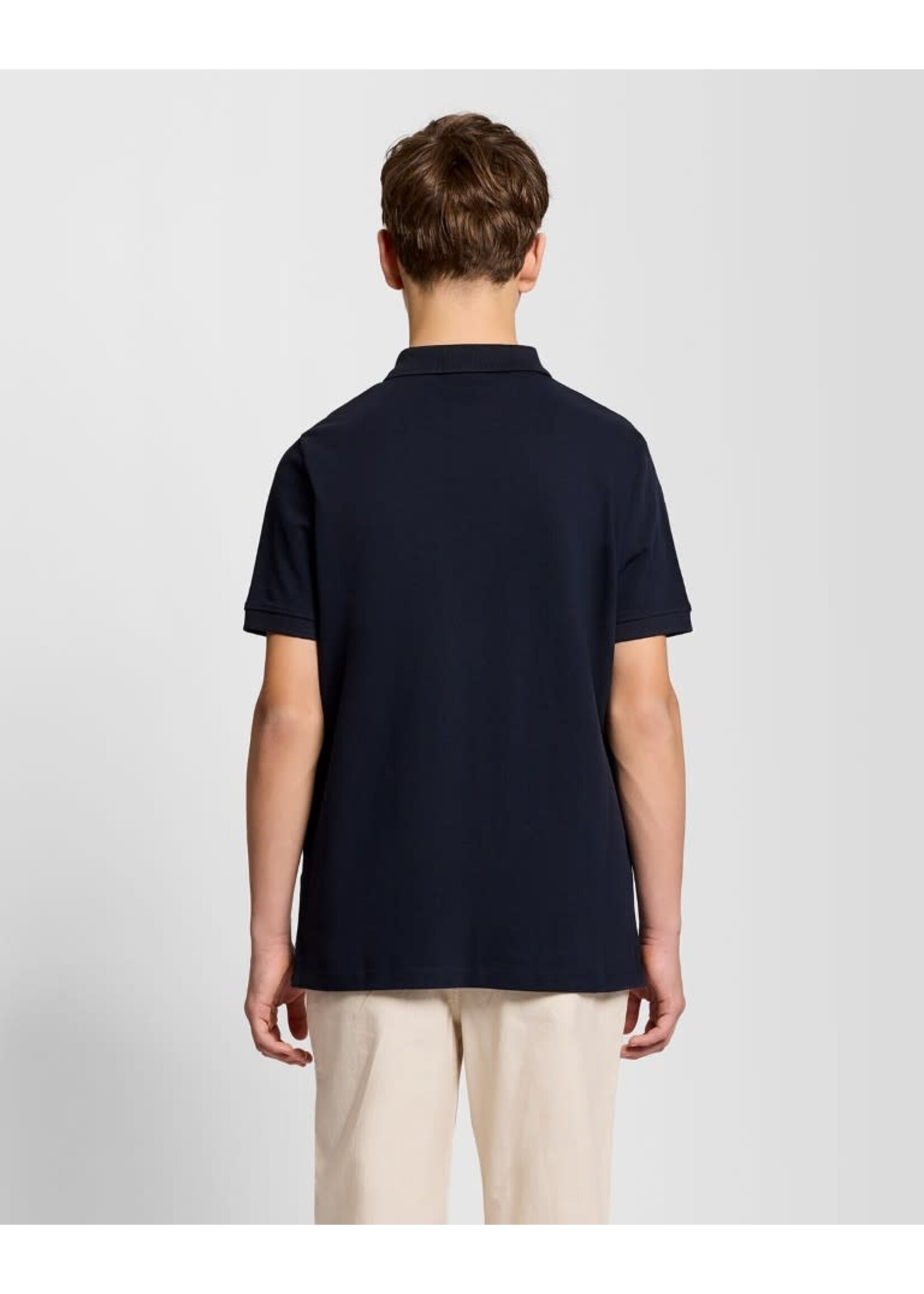 Lyle&Scott Lyle&Scott Linen Blend Polo Shirt Dark Navy - SPB2204V