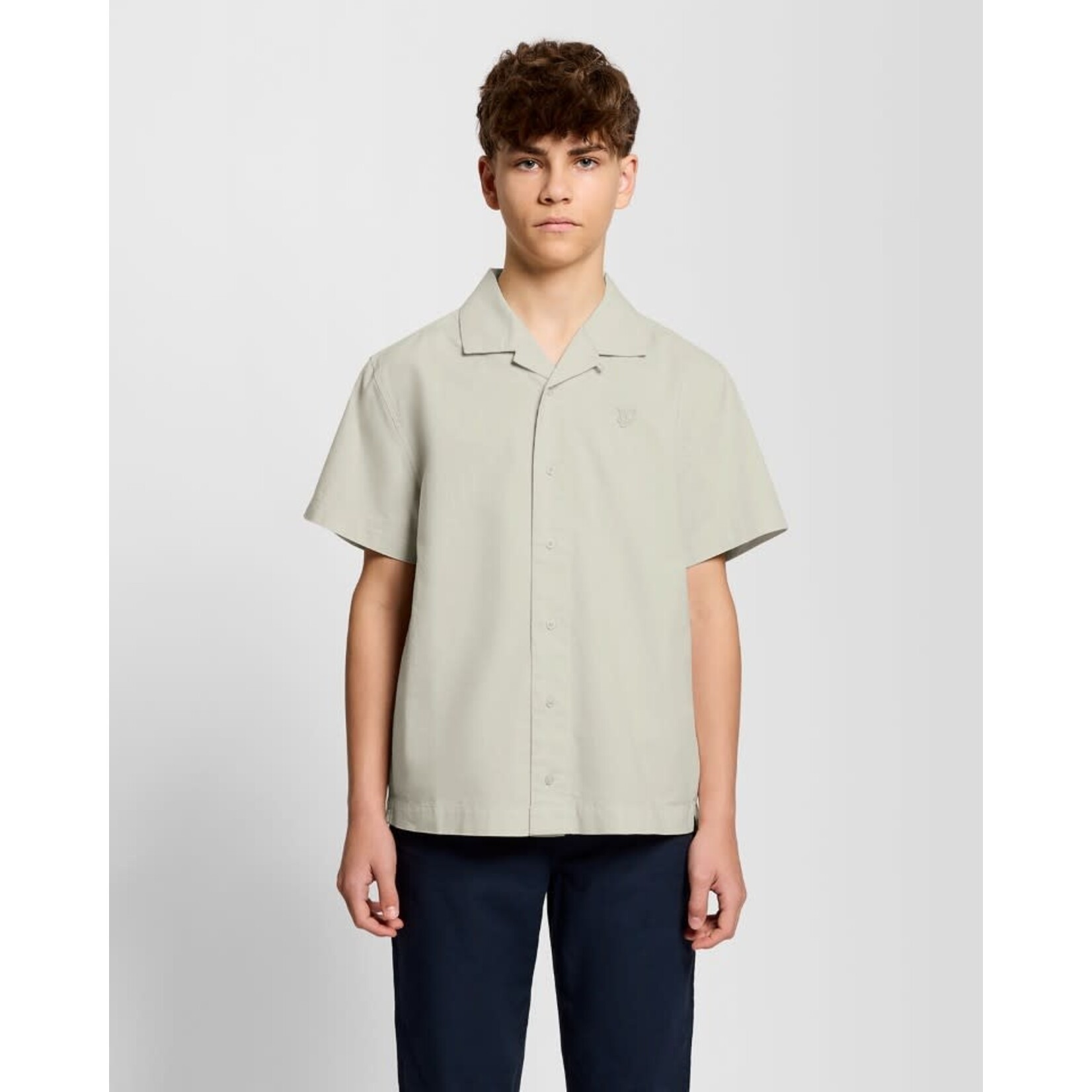 Lyle&Scott Lyle&Scott Linen Blend SS Shirt Cove - SWB2404V