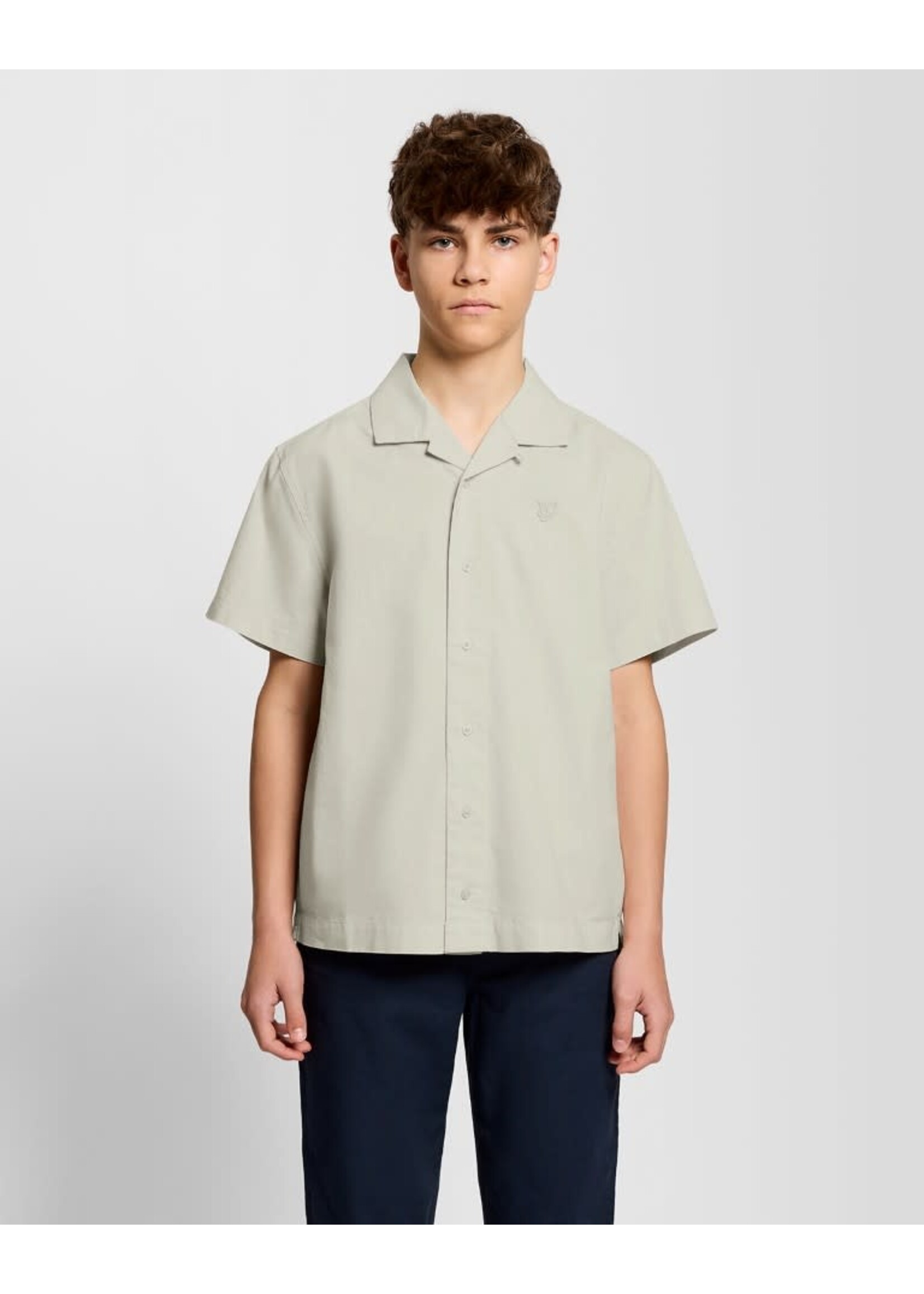 Lyle&Scott Lyle&Scott Linen Blend SS Shirt Cove - SWB2404V