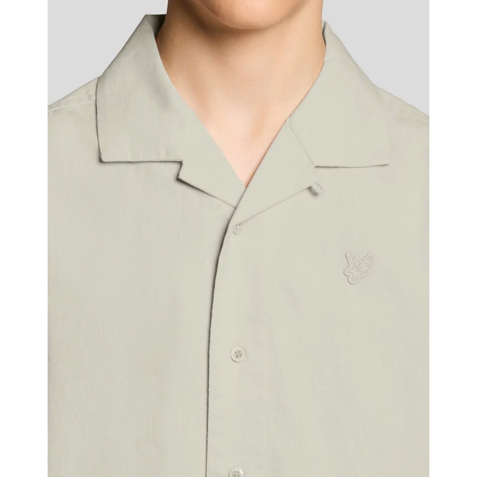 Lyle&Scott Lyle&Scott Linen Blend SS Shirt Cove - SWB2404V