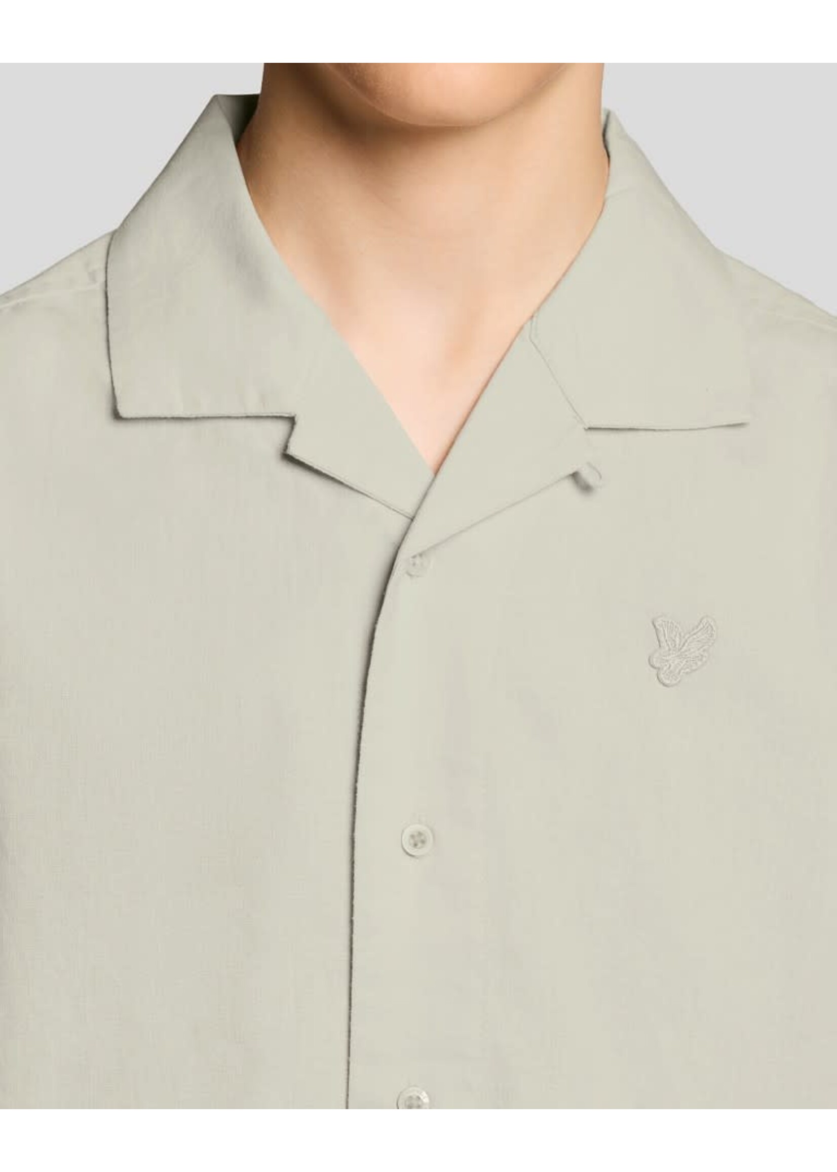 Lyle&Scott Lyle&Scott Linen Blend SS Shirt Cove - SWB2404V