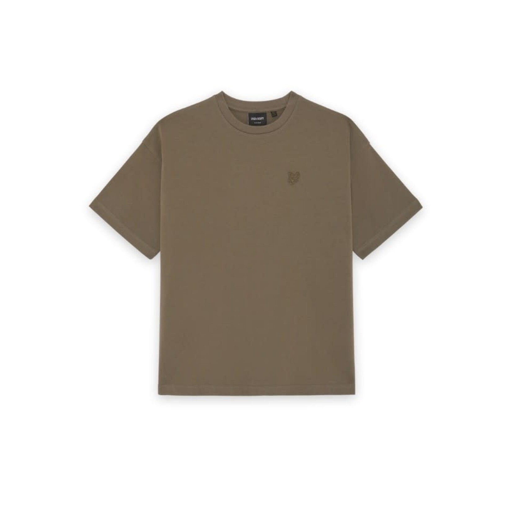 Lyle&Scott Lyle&Scott Heavy Weight Relaxed T-shirt Khaki Ash - TSB2305V