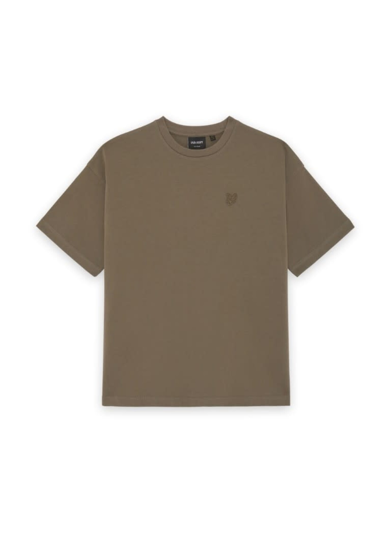 Lyle&Scott Lyle&Scott Heavy Weight Relaxed T-shirt Khaki Ash - TSB2305V