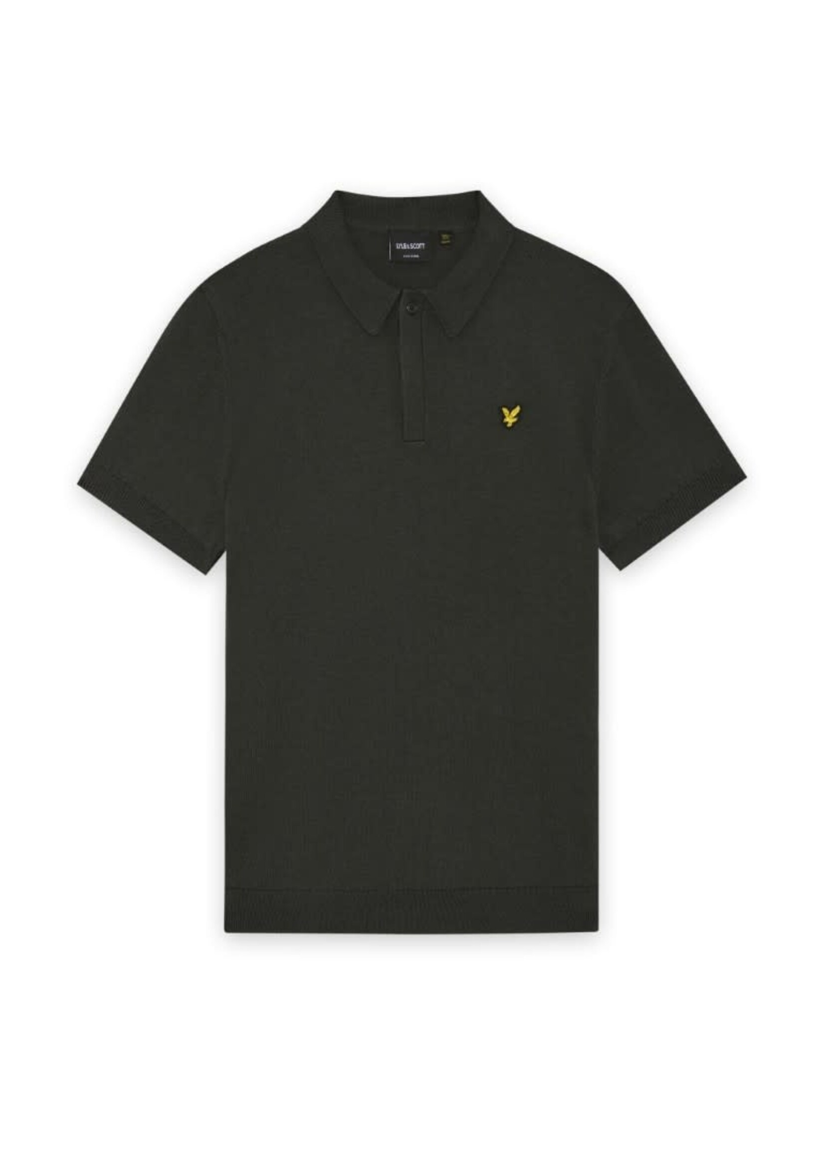 Lyle&Scott Lyle&Scott SS Knitted Polo Shirt Gunmetal - KNB2401V