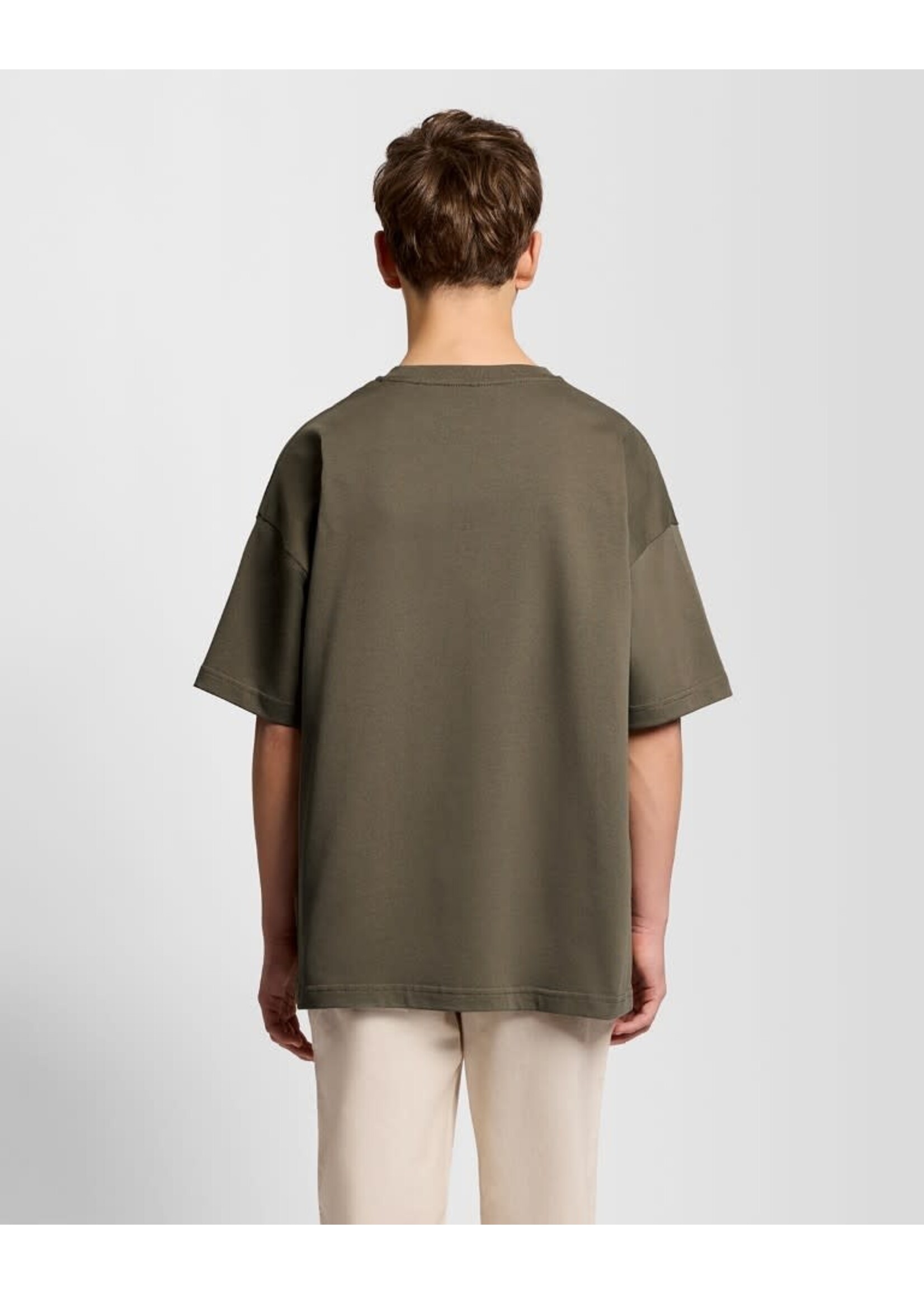 Lyle&Scott Lyle&Scott Heavy Weight Relaxed T-shirt Khaki Ash - TSB2305V