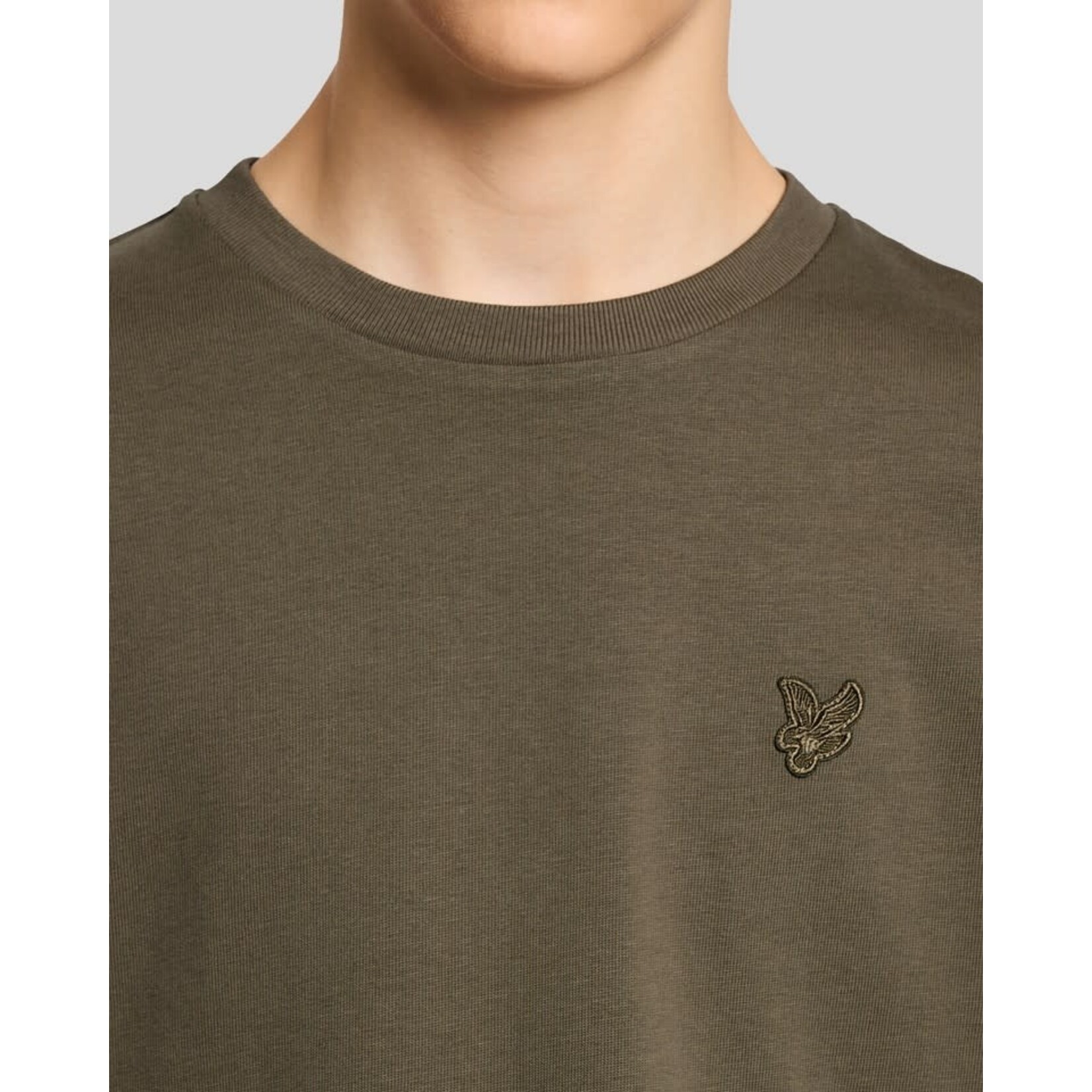 Lyle&Scott Lyle&Scott Heavy Weight Relaxed T-shirt Khaki Ash - TSB2305V