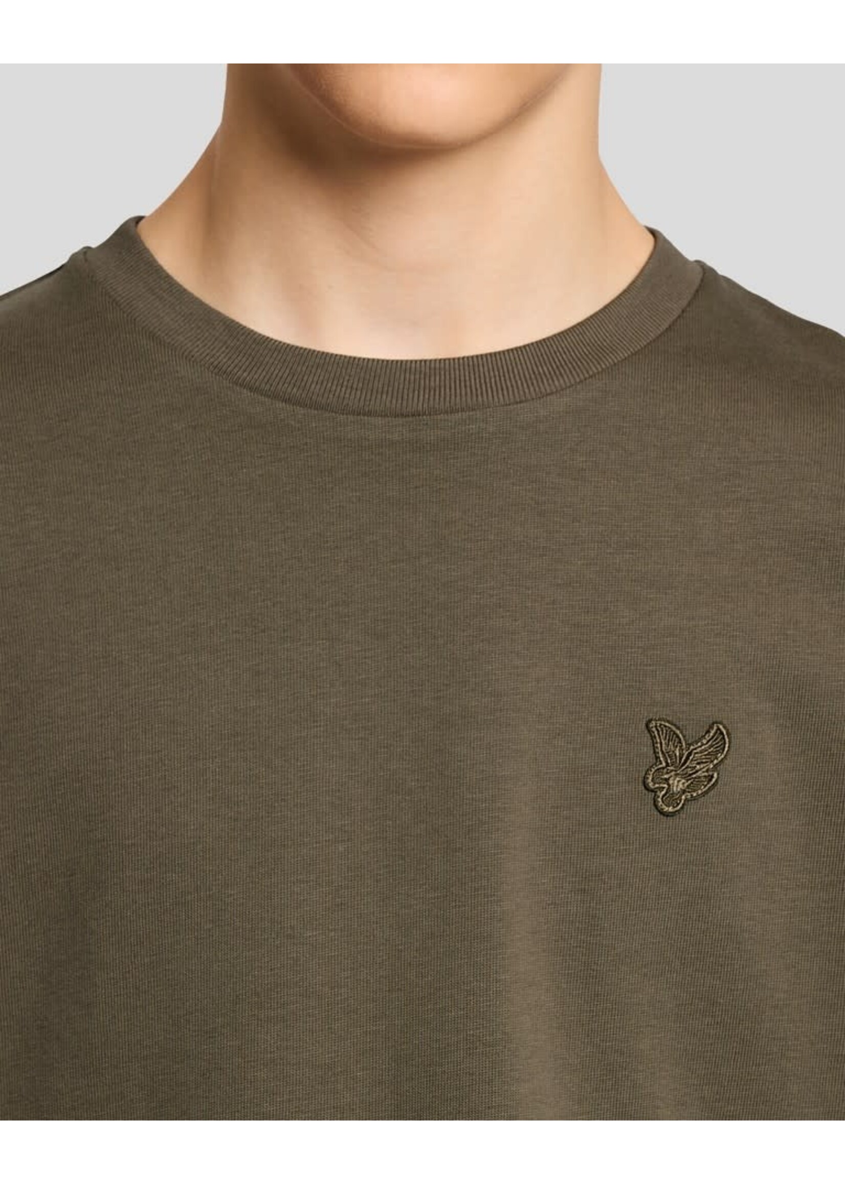 Lyle&Scott Lyle&Scott Heavy Weight Relaxed T-shirt Khaki Ash - TSB2305V