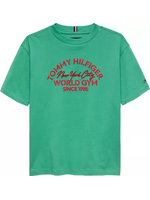 Tommy Hilfiger Tommy Hilfiger TOMMY HILFIGER NYC T-SHIRT KB0KB10265L5Y BAHAMA GREEN