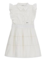 Guess Guess LUREX JACQUARD MUSLIN SS DRESS Pure White - J6GK17_WN210
