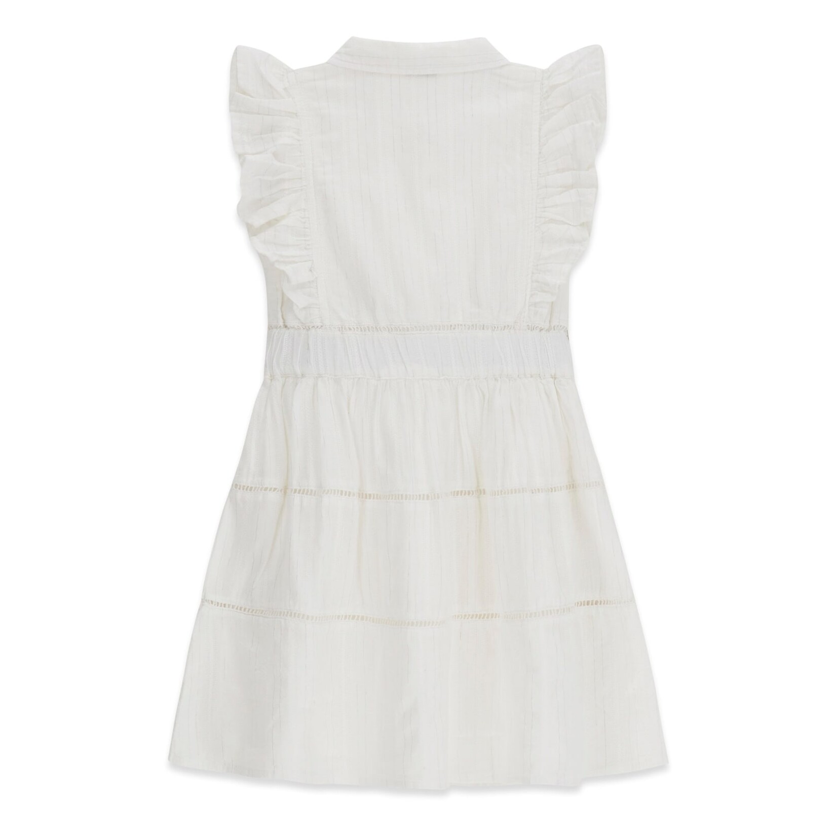 Guess Guess LUREX JACQUARD MUSLIN SS DRESS Pure White - J6GK17_WN210
