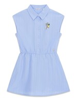 Guess Guess POPLIN DRESS LEMON PIE AND BLUE S - J6GK08_WEH20