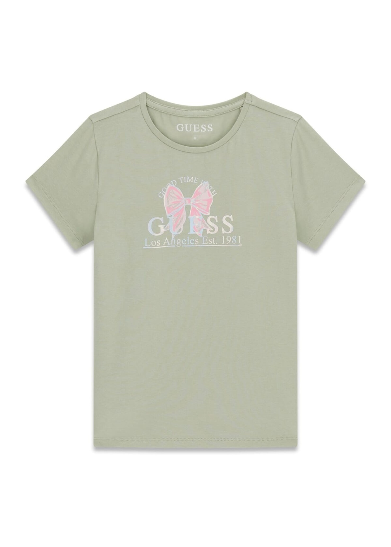 Guess Guess SS T-SHIRT LIGHT MATCHA - J6GI28_K6YW4