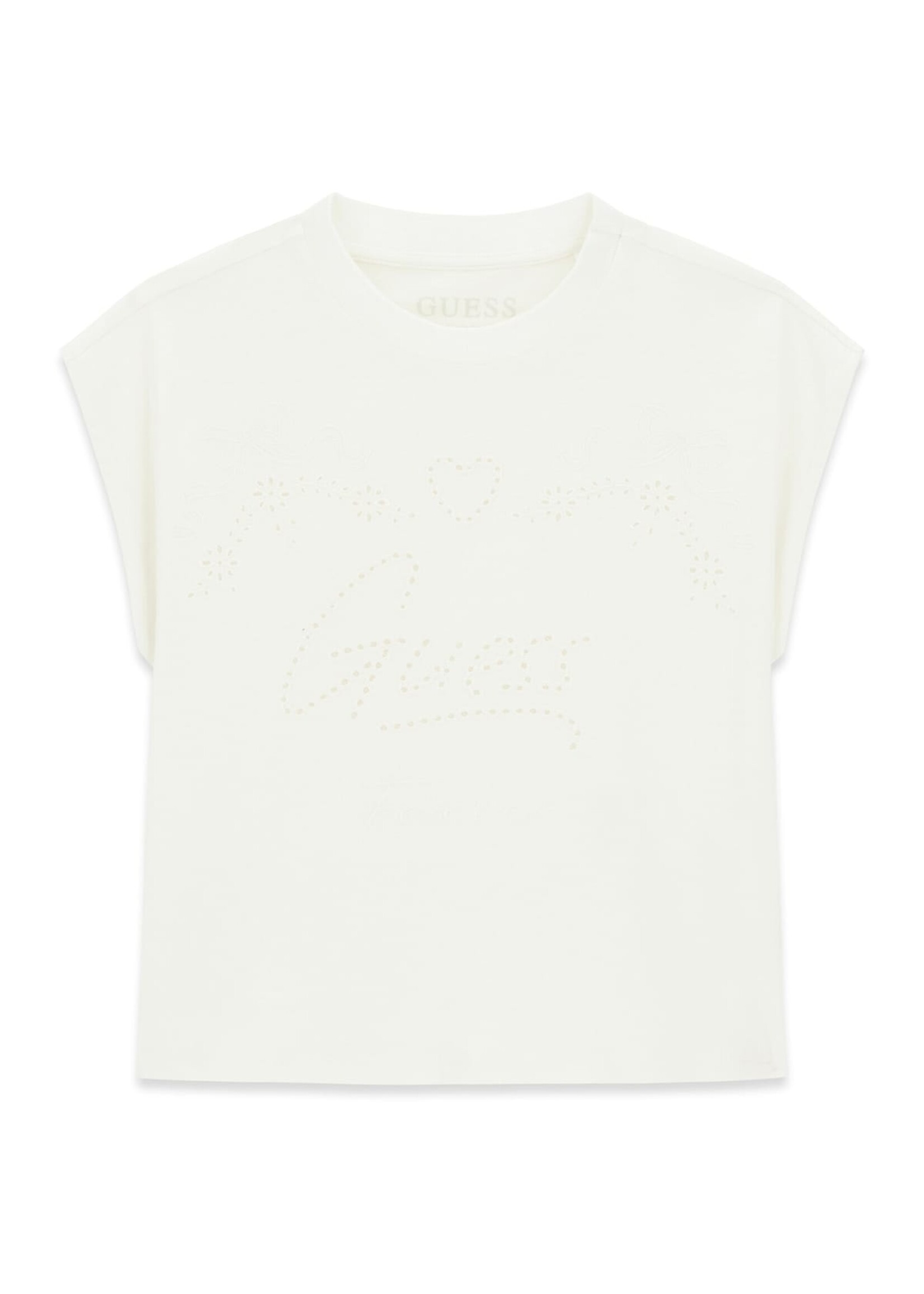 Guess Guess SL T-SHIRT CREAM WHITE - J6GI09_K8HM4