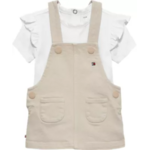 Tommy Hilfiger Tommy Hilfiger DUNGAREE DRESS SET KN0KN02380ACI CLASSIC BEIGE