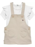 Tommy Hilfiger Tommy Hilfiger DUNGAREE DRESS SET KN0KN02380ACI CLASSIC BEIGE