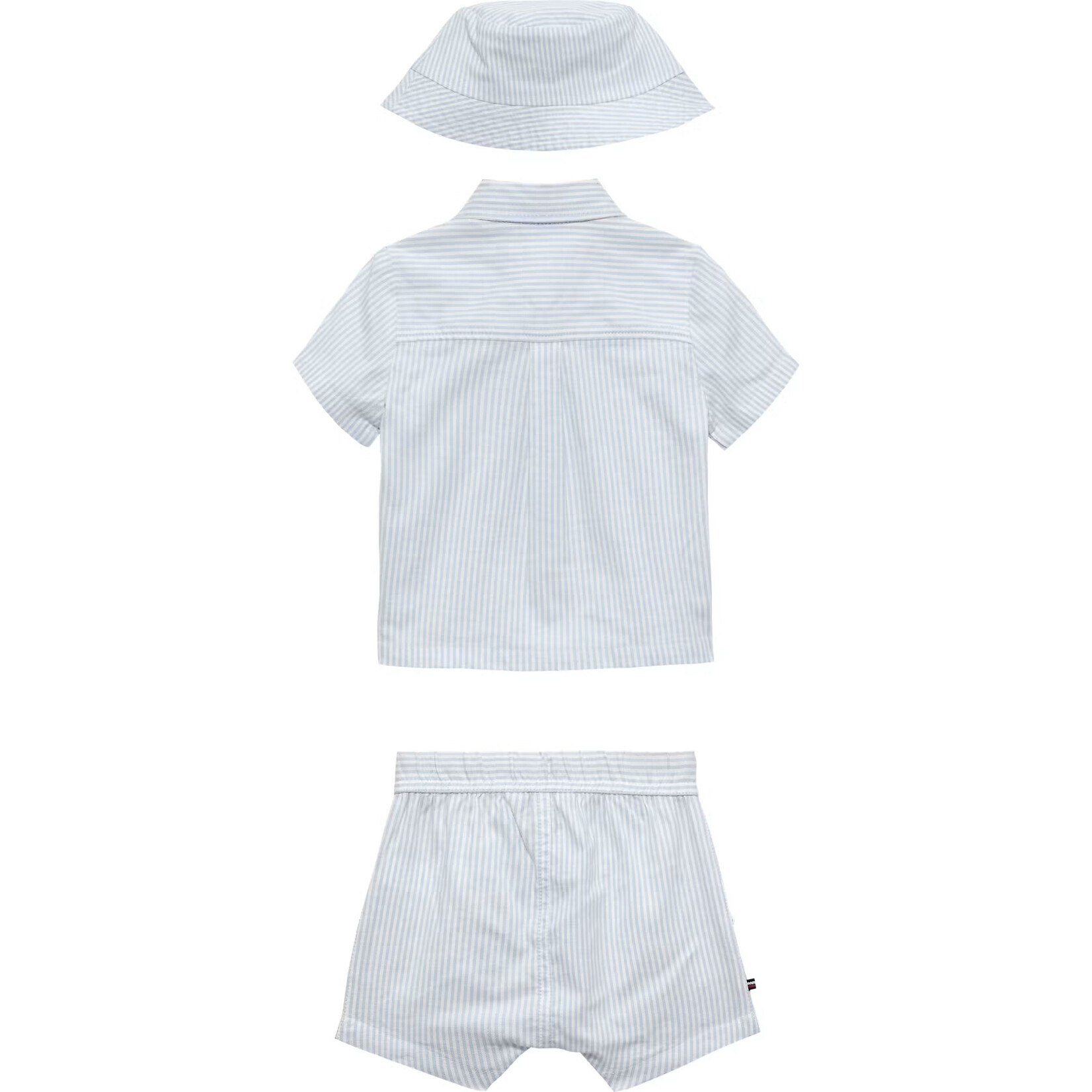 Tommy Hilfiger Tommy Hilfiger ITHACA SHORT SHIRT HAT GIFTBOX KN0KN023760A4 BLUE STRIPE