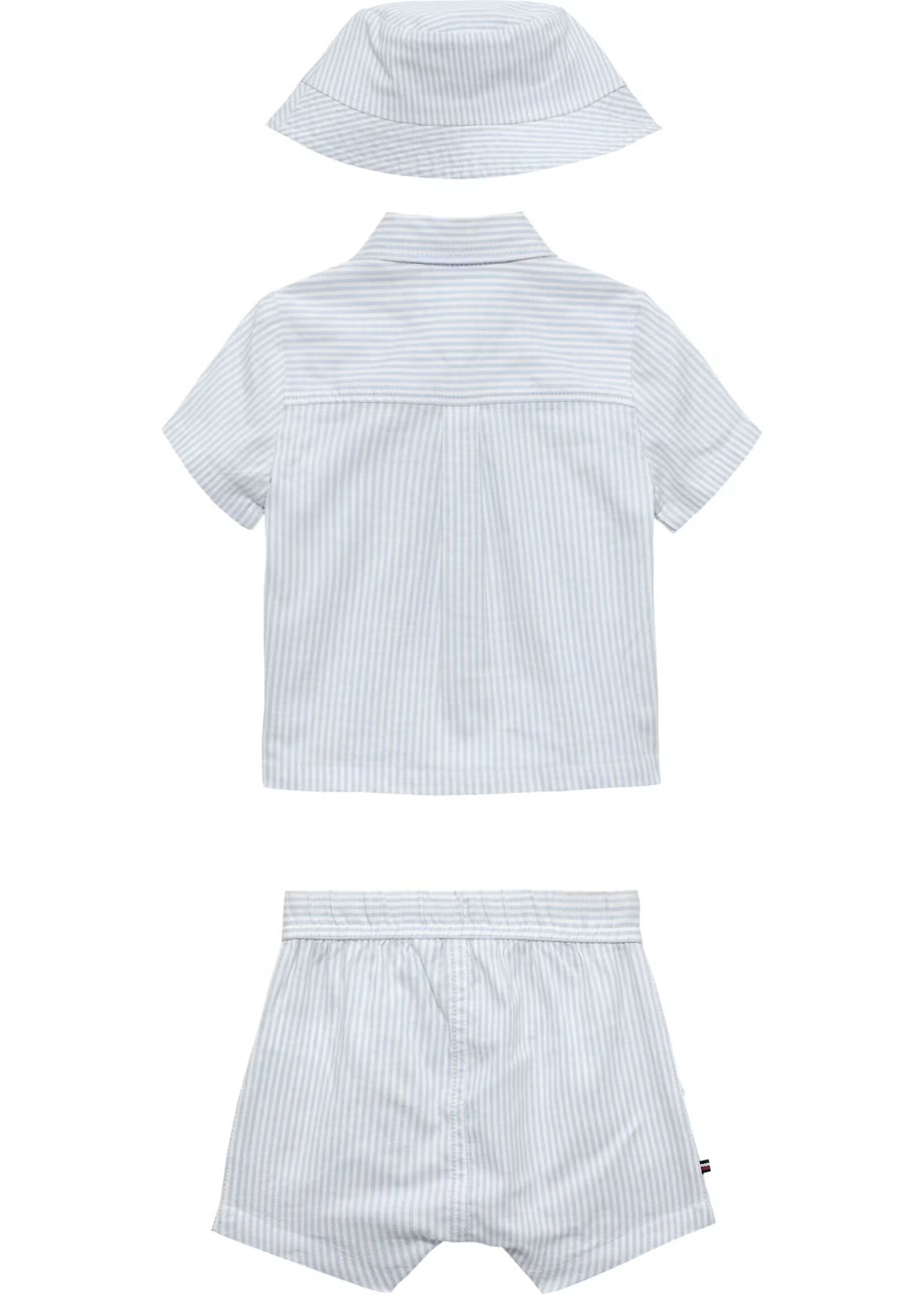 Tommy Hilfiger Tommy Hilfiger ITHACA SHORT SHIRT HAT GIFTBOX KN0KN023760A4 BLUE STRIPE