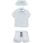 Tommy Hilfiger Tommy Hilfiger ITHACA SHORT SHIRT HAT GIFTBOX KN0KN023760A4 BLUE STRIPE