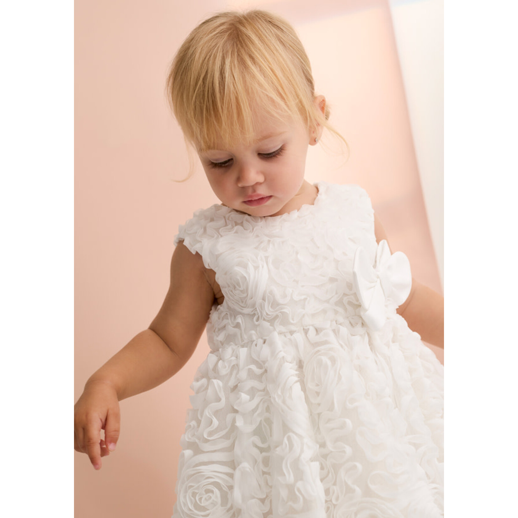 Abel & Lula Abel & Lula puffed dress Cream - 26 05004