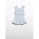 Abel & Lula Abel & Lula skirt set Sky blue - 26 05059