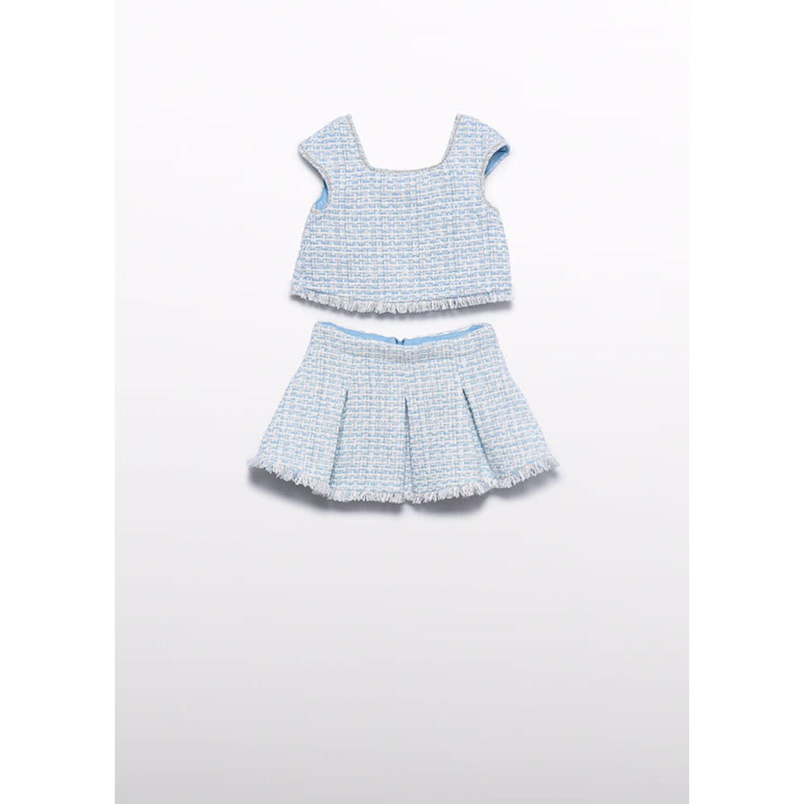 Abel & Lula Abel & Lula skirt set Sky blue - 26 05059