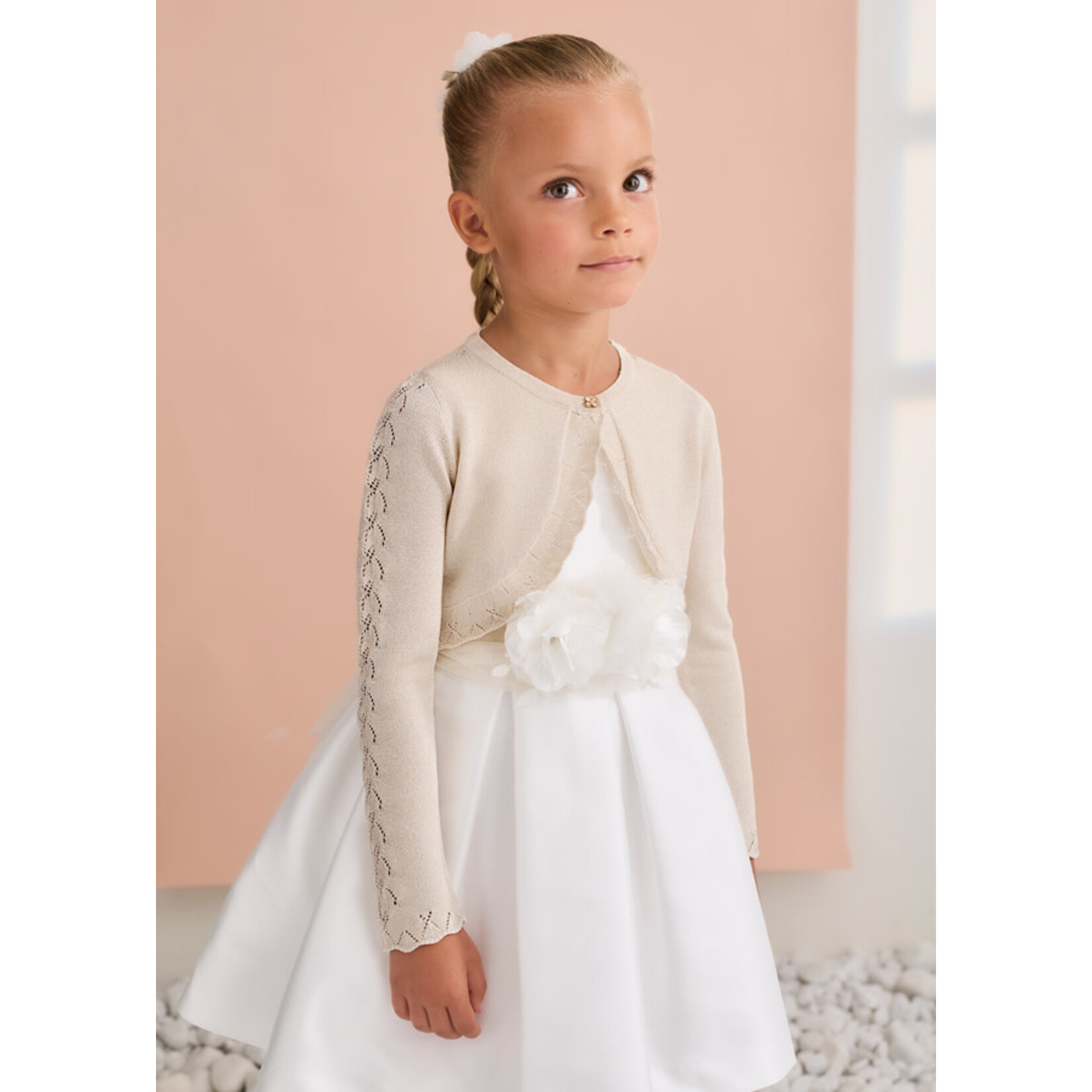 Abel & Lula Abel & Lula Knit bolero Champagne - 26 05304