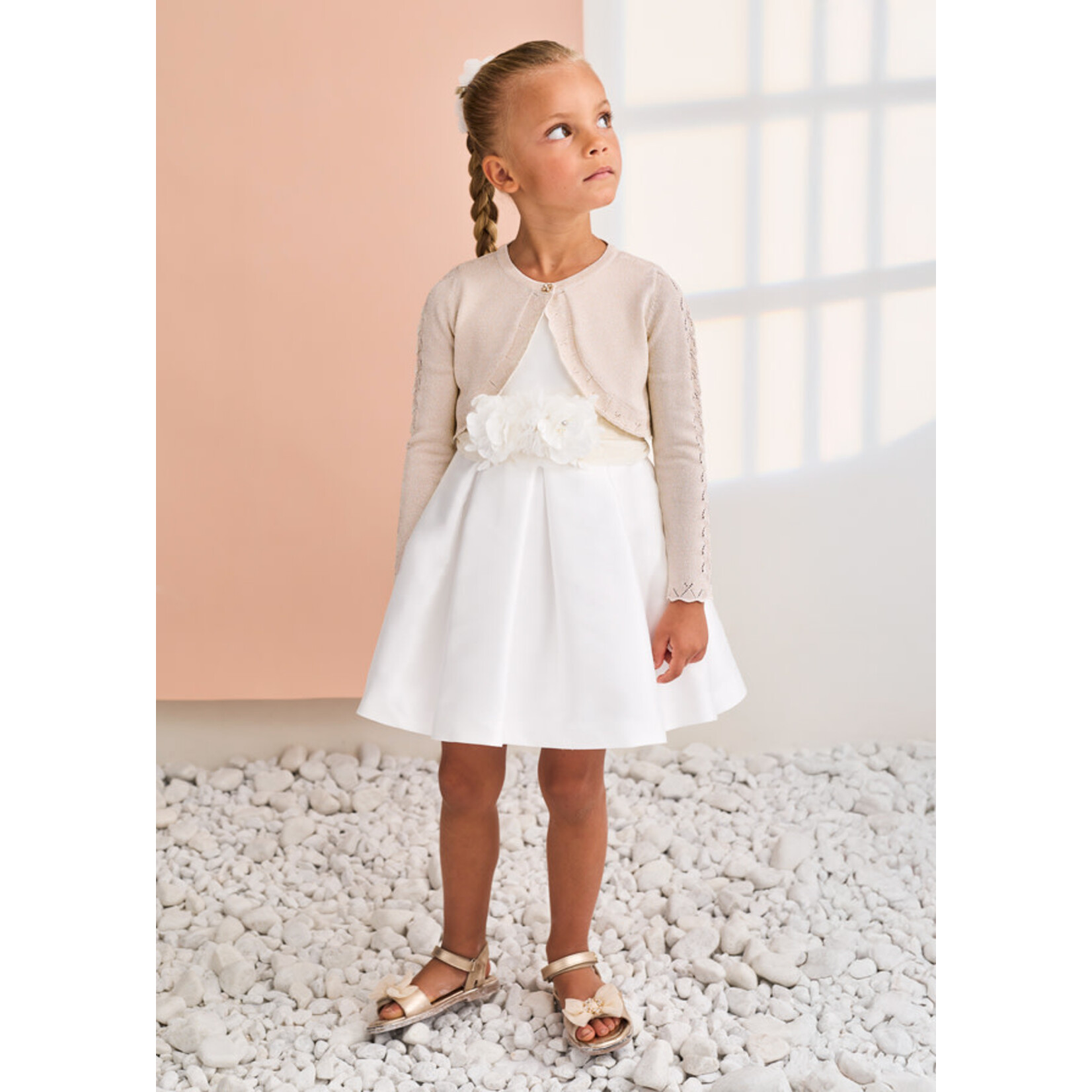 Abel & Lula Abel & Lula Knit bolero Champagne - 26 05304