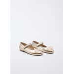 Abel & Lula Abel & Lula Mary janes w tulle bow Champagne - 26 05487B